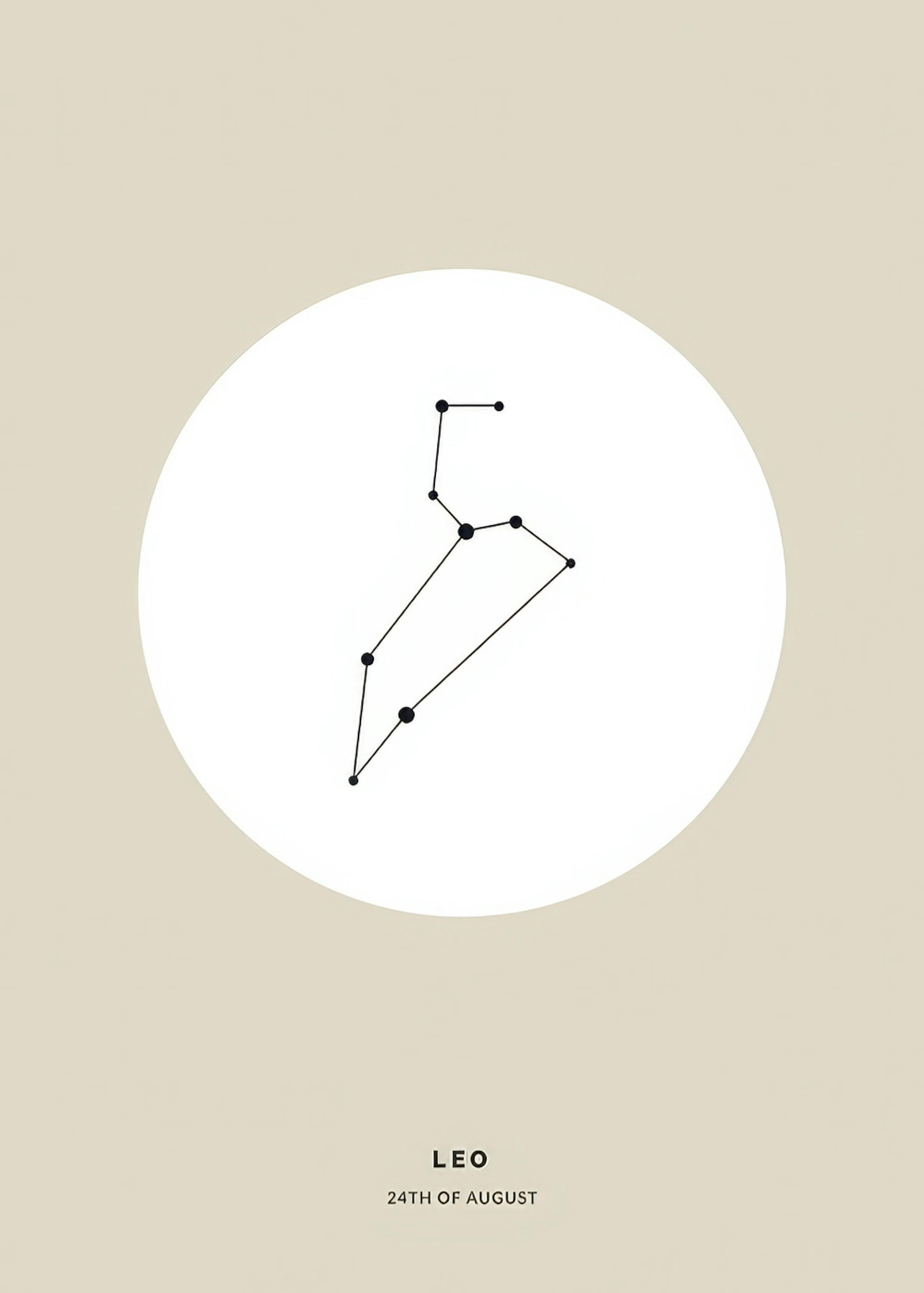 Star Sign Beige Leo Personal Poster 0