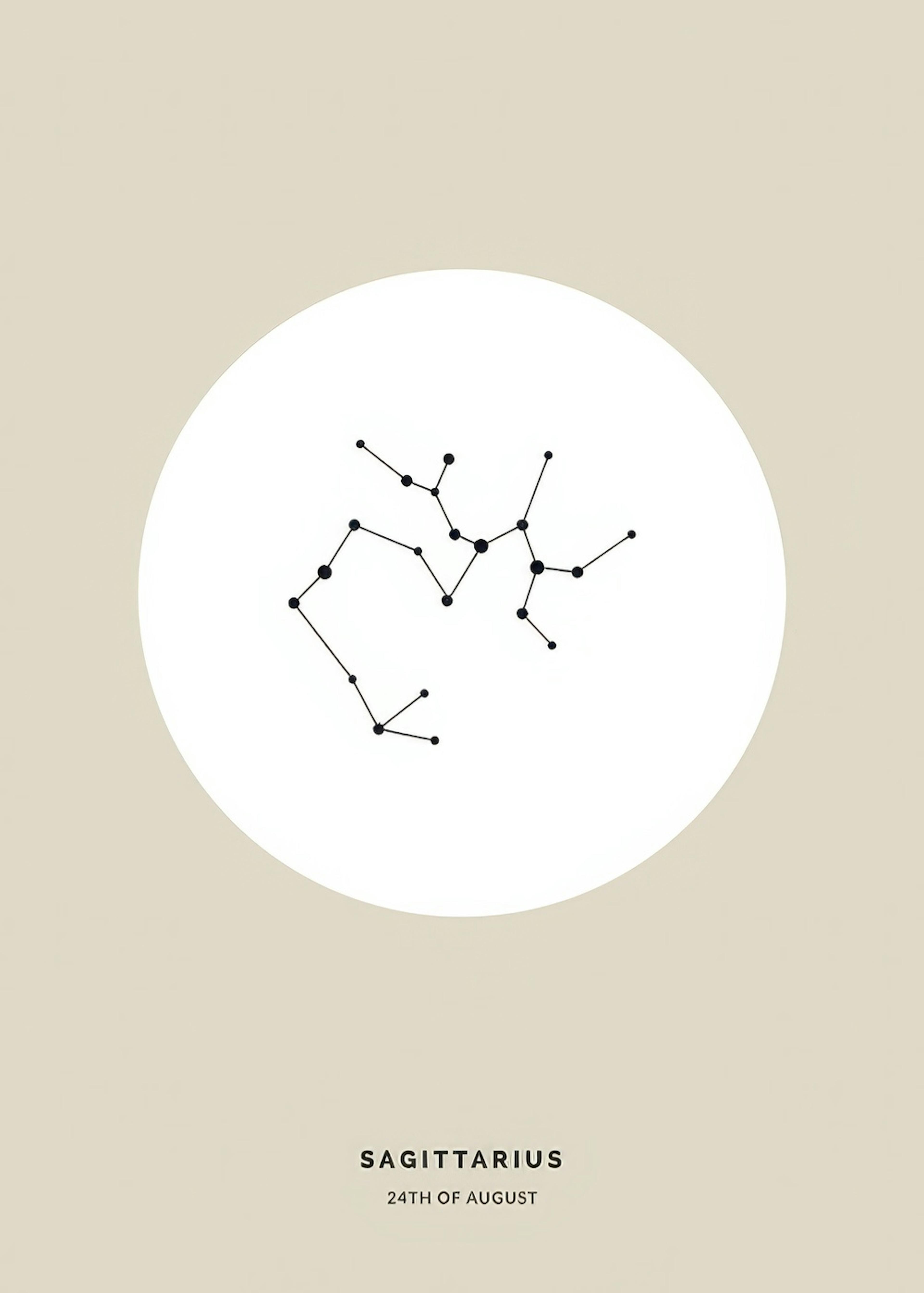 Star Sign Beige Sagittarius Personal Poster 0