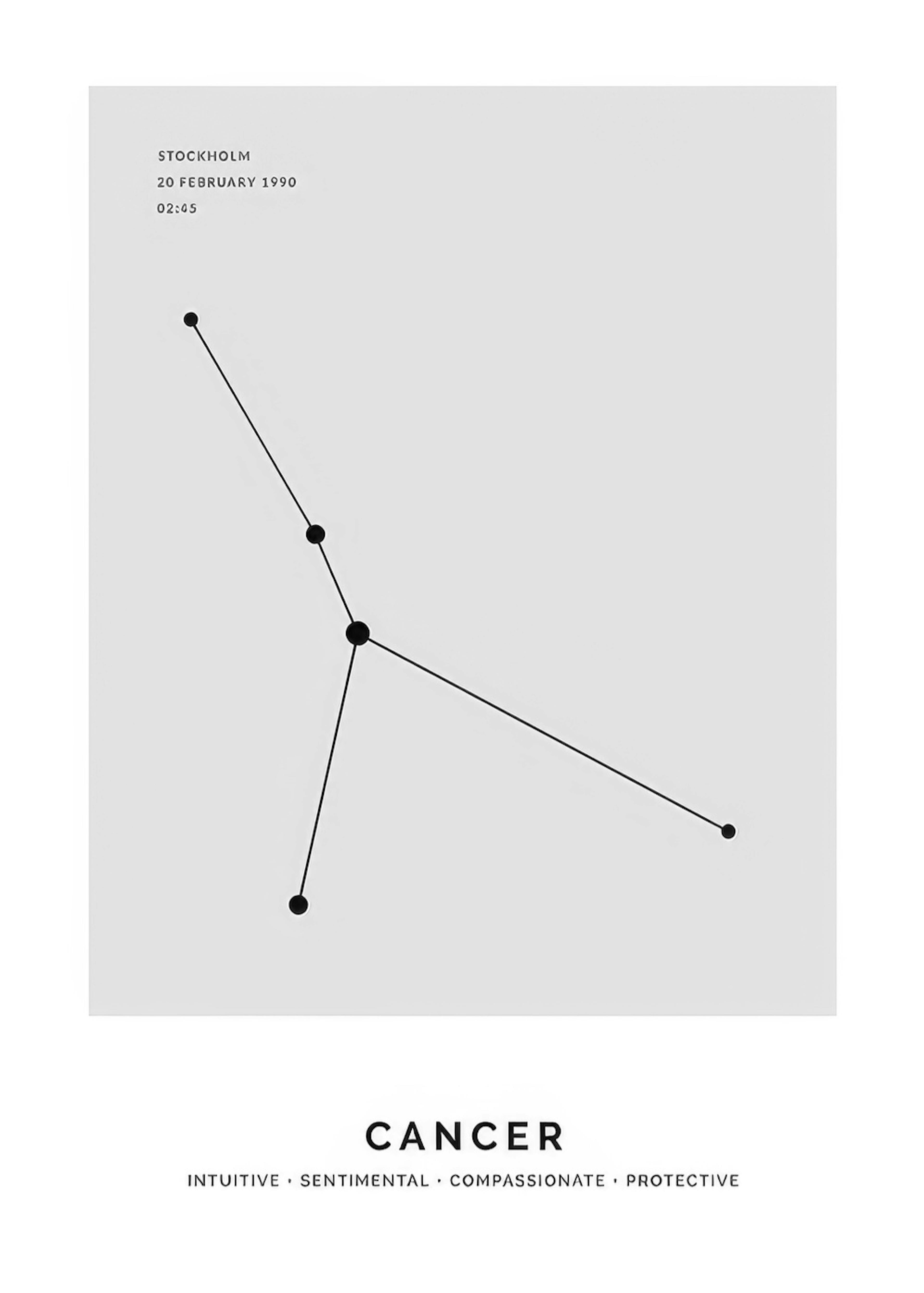 Constellation Grey Cancer Personal Poster 0