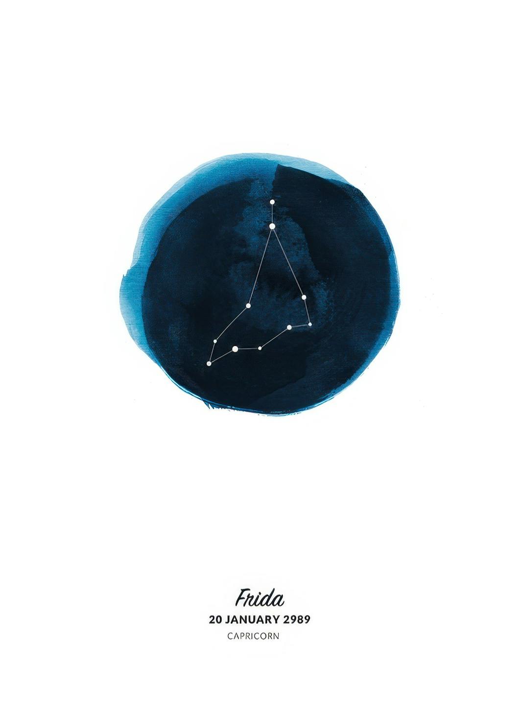 Prints - Zodiac Sign Capricorn Personal (30x40 cm) - Personalised prints
