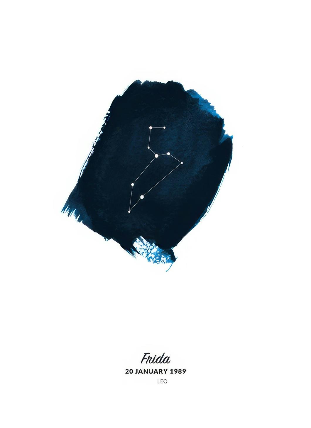 Zodiac Sign Leo Personal Poster (30x40 cm)- Poster personalizzati