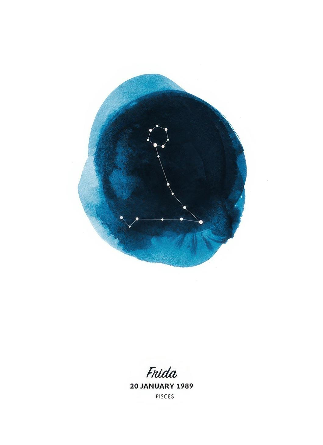 Zodiac Sign Pisces Personal (50x70 cm)