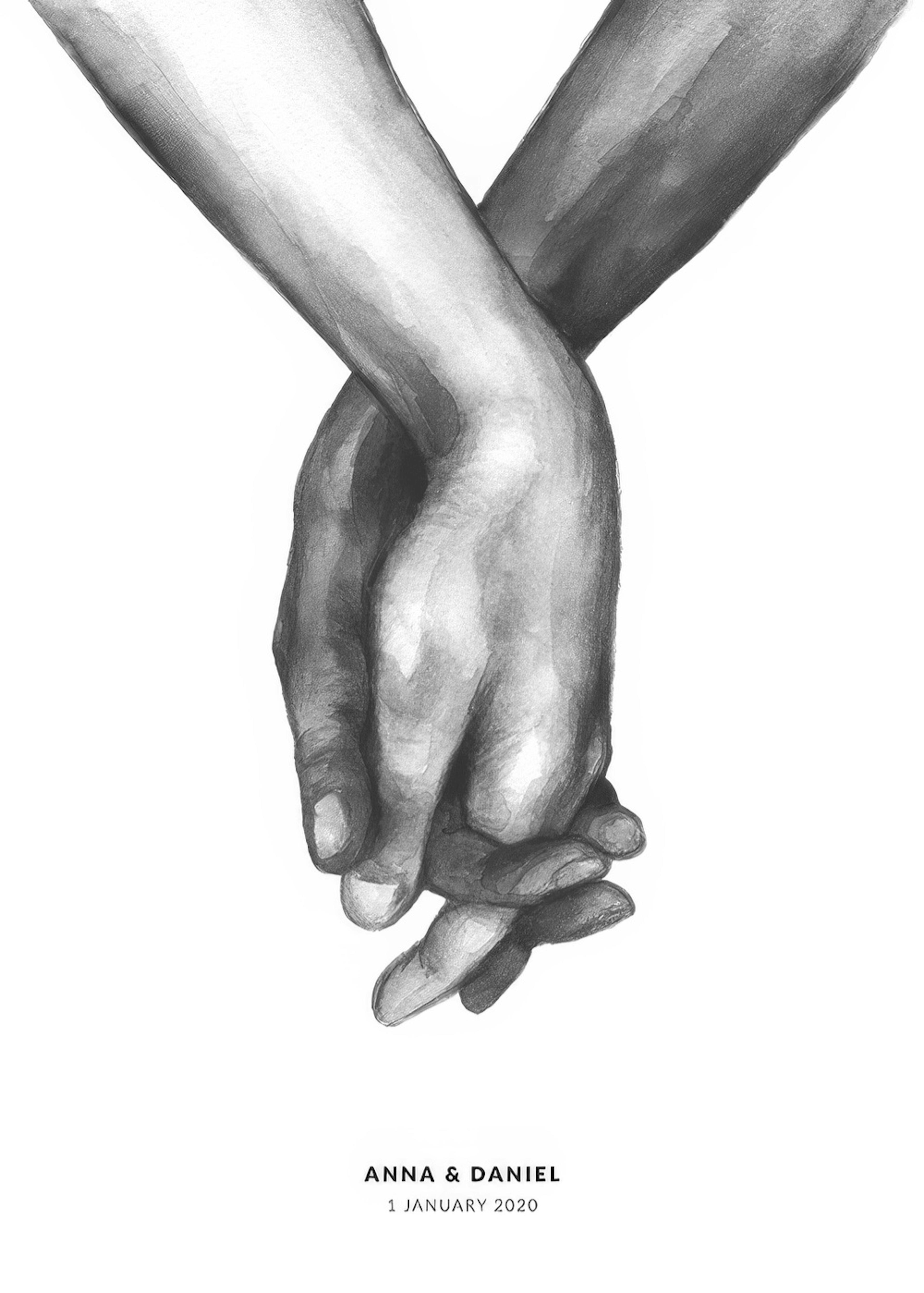 Watercolor Hands Personal Juliste 0