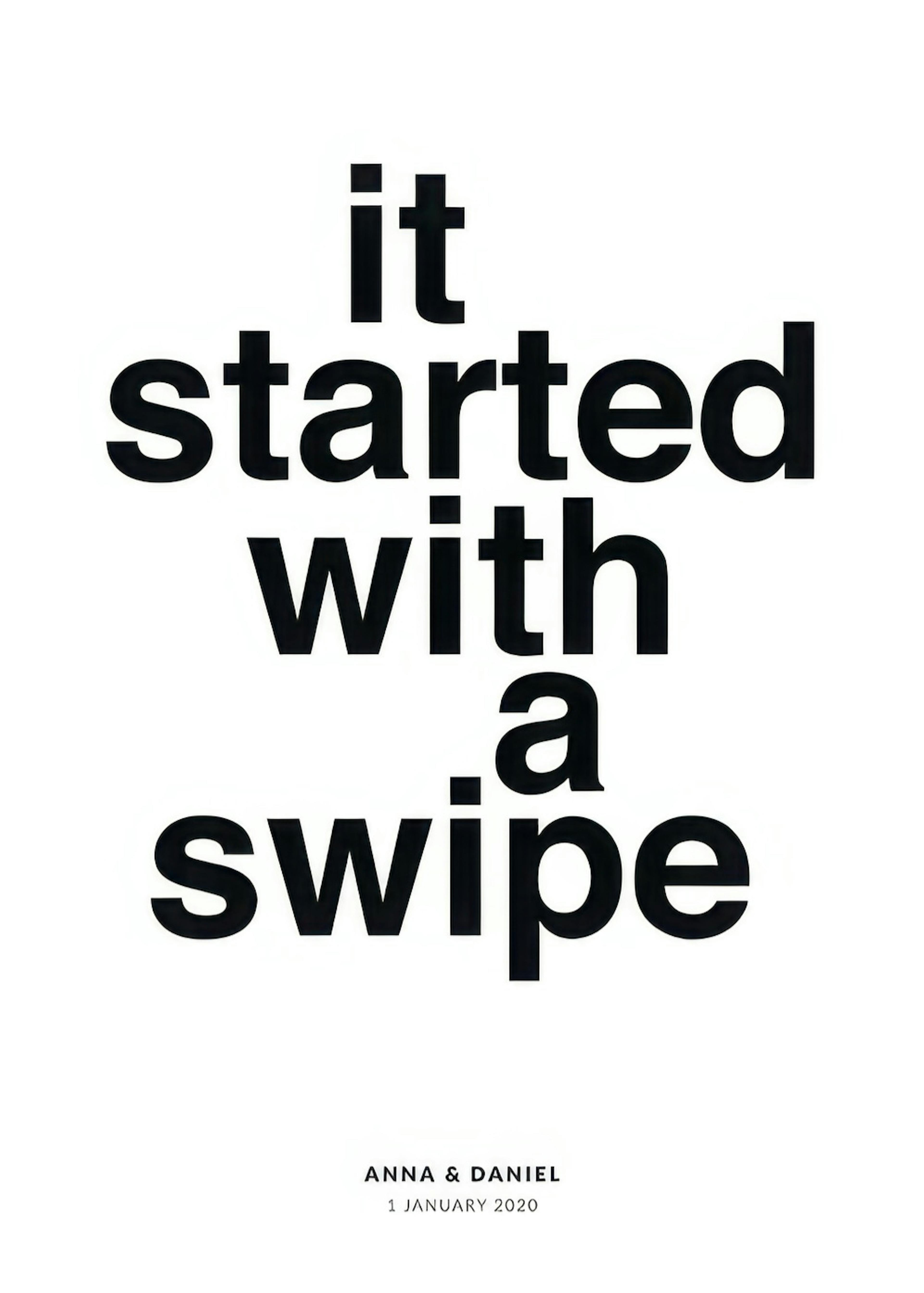 It Started With A Swipe Personal Poster 0