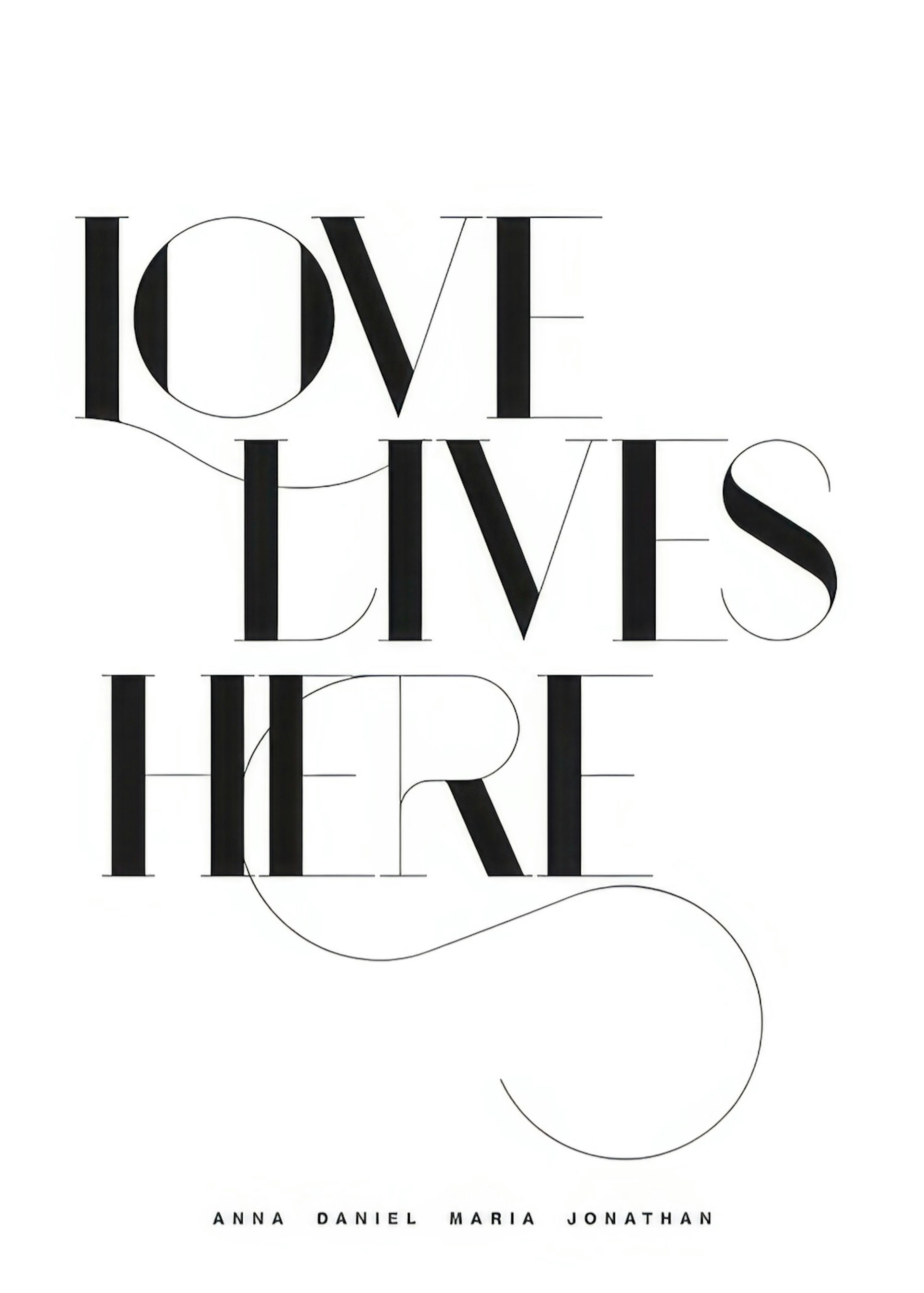Love Lives Here No1 Personal Poster 0