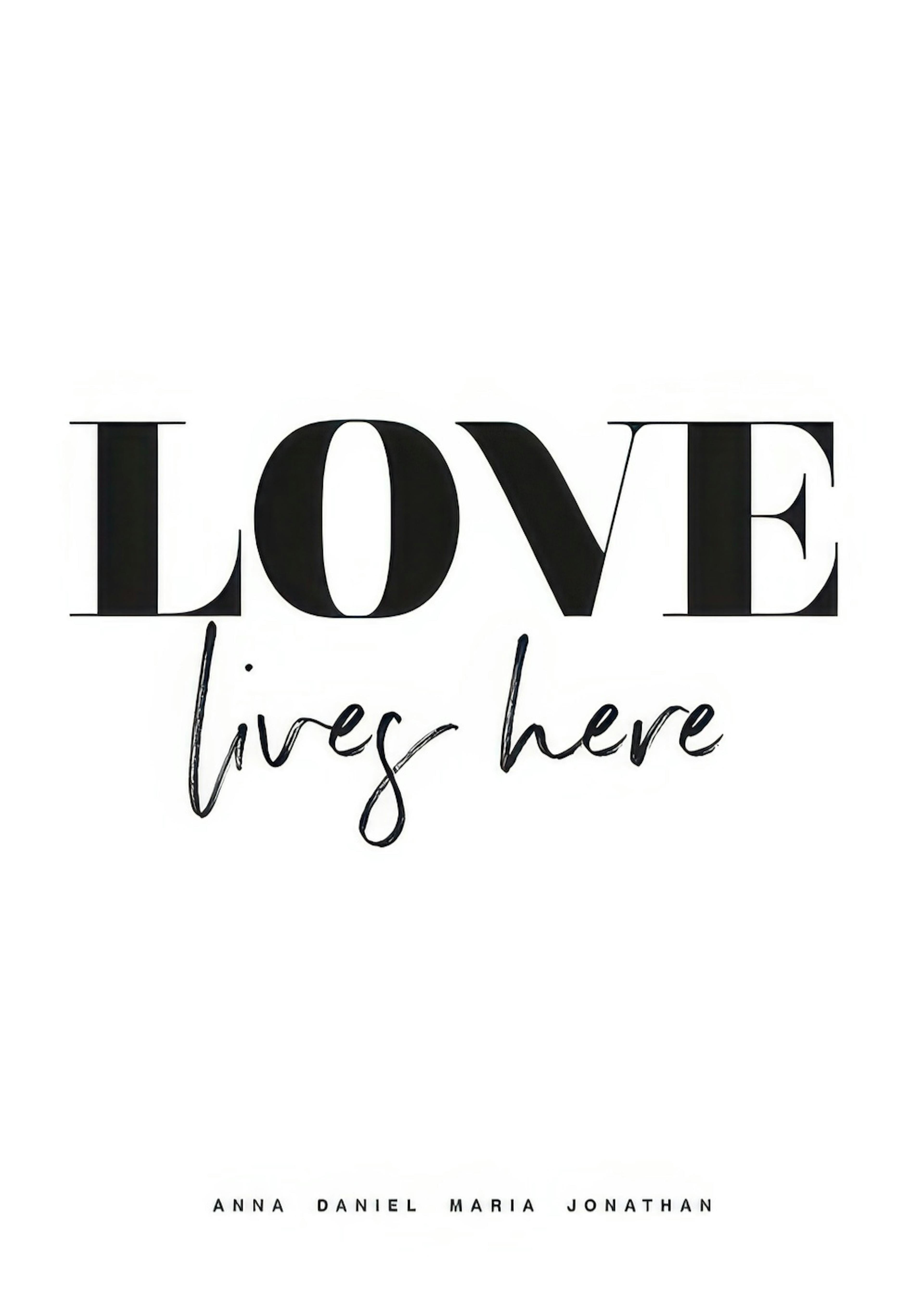 Love Lives Here No2 Personal Poster 0