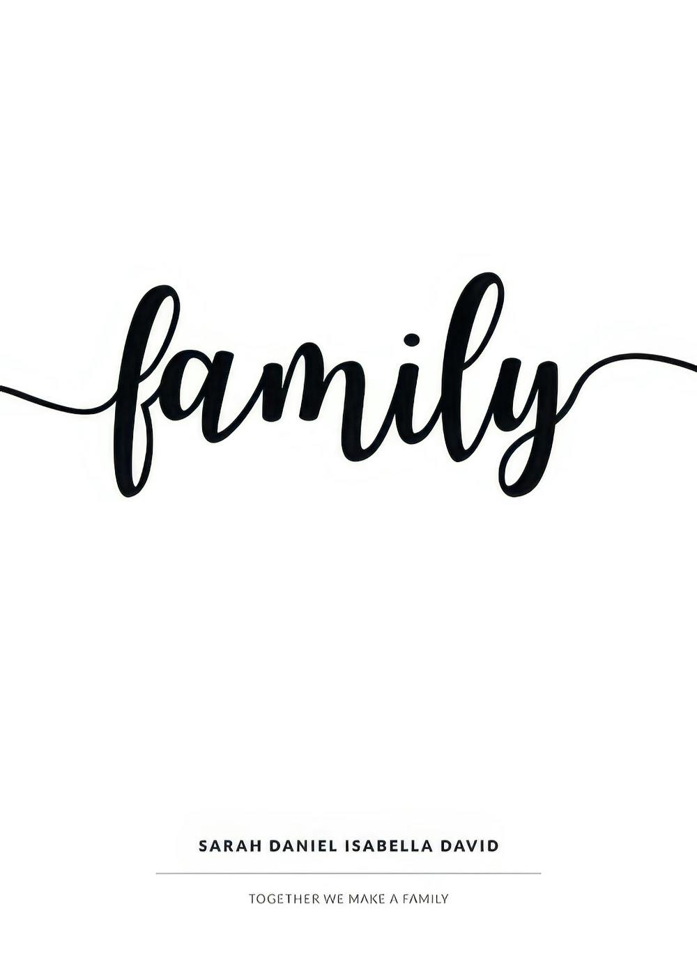 Family Personal Plagát 0