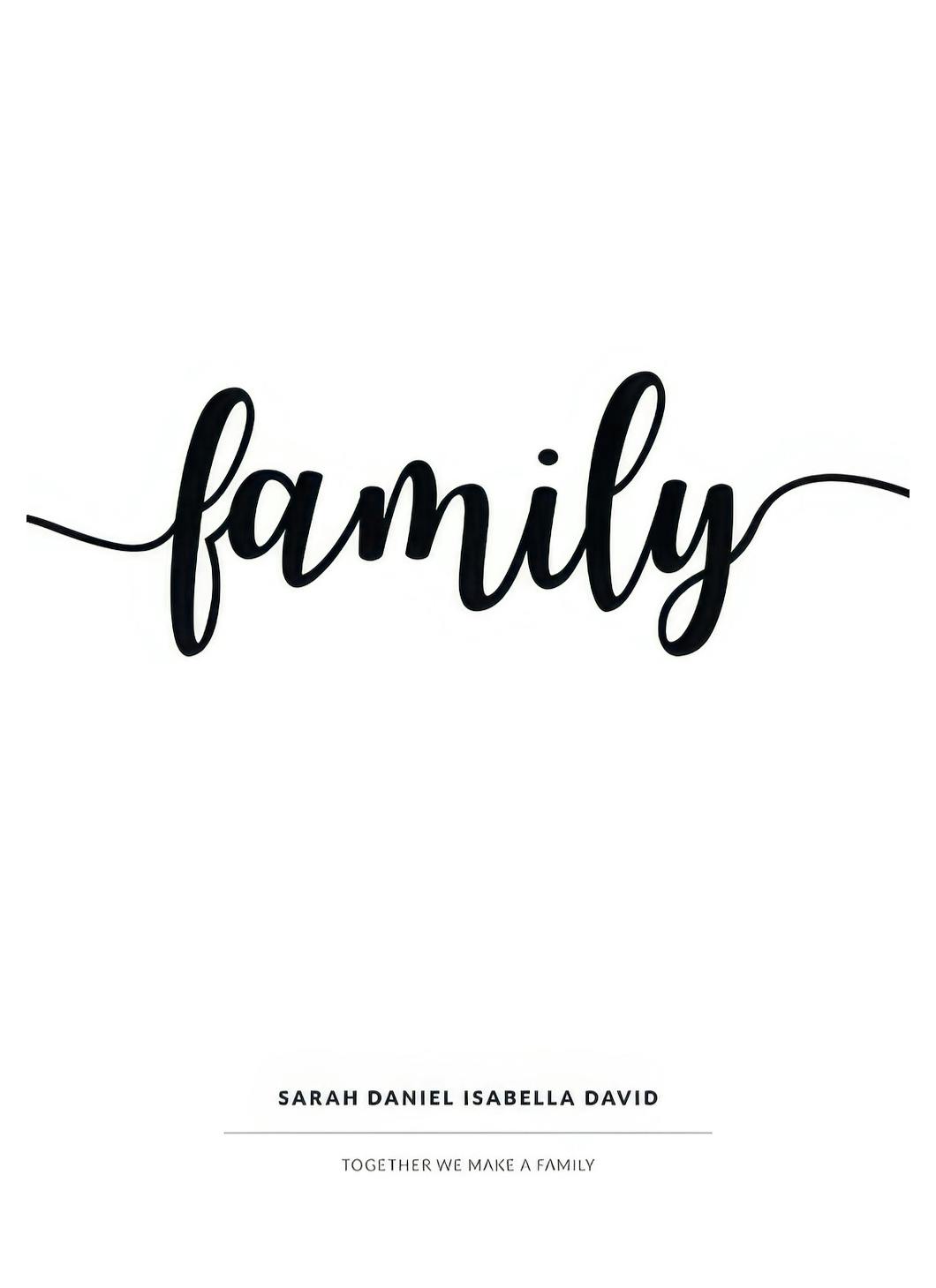 Prints - Family Personal (30x40 cm) - Personalised prints