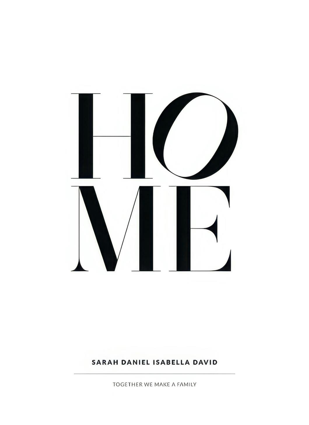 Home Personal Poster (50x70 cm) - Gepersonaliseerde posters