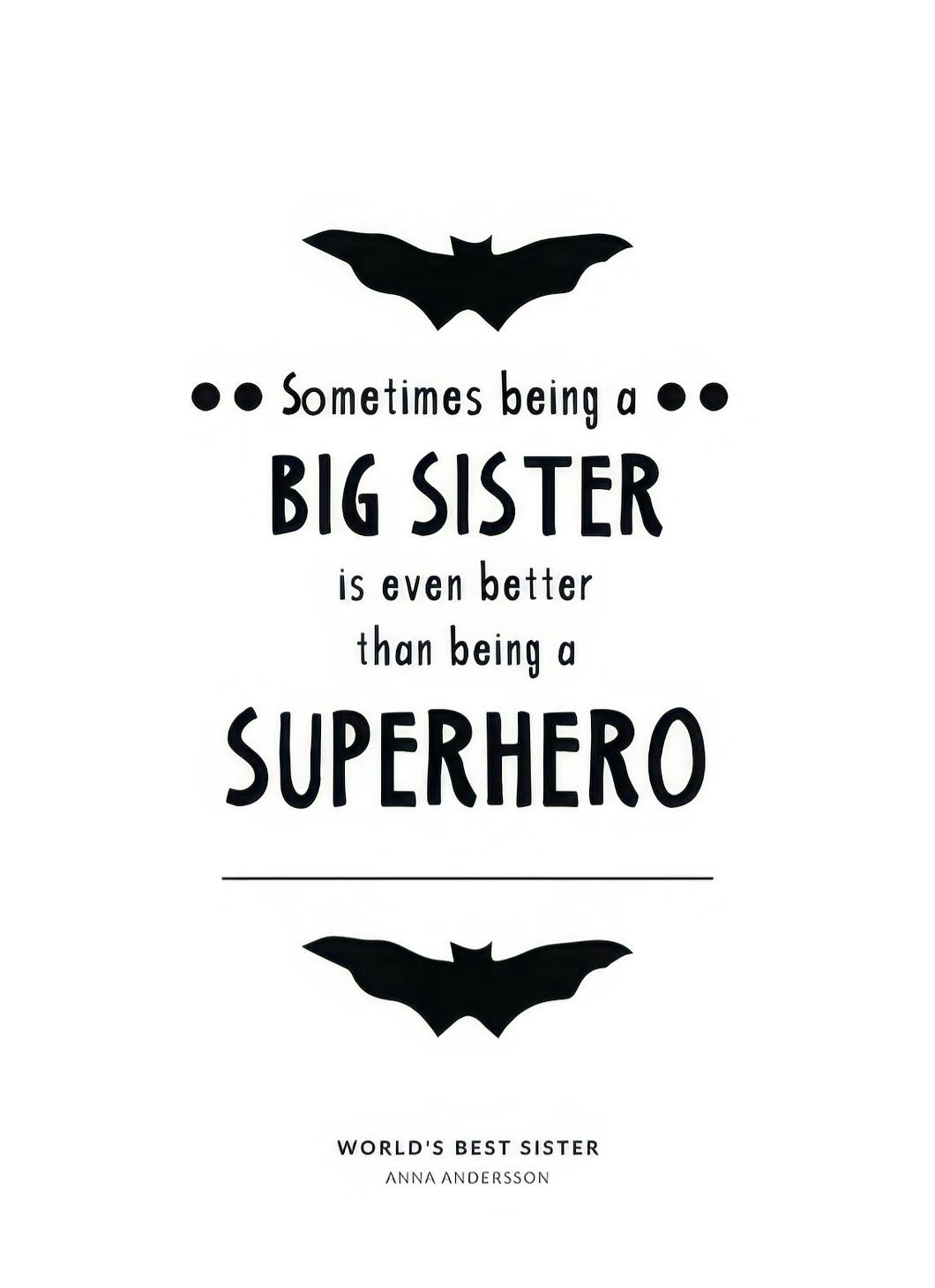 Big Sister Personal Plakat (30x40 cm)- Plakaty personalizowane