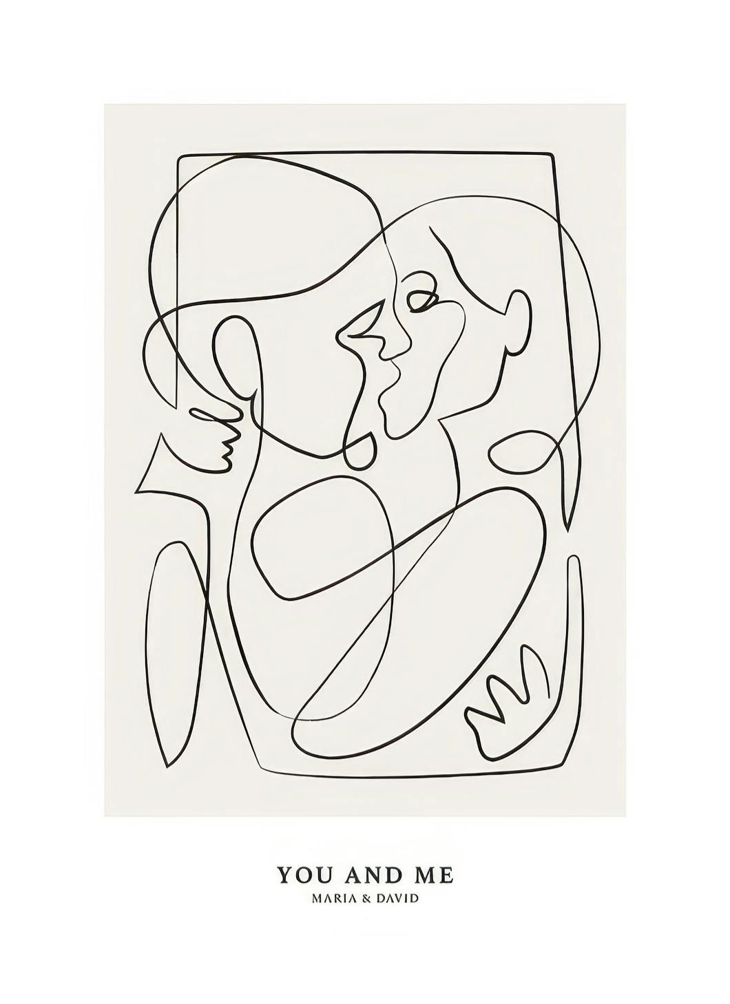Prints - Abstract Figures No2 Personal (50x70 cm) - Personalised prints