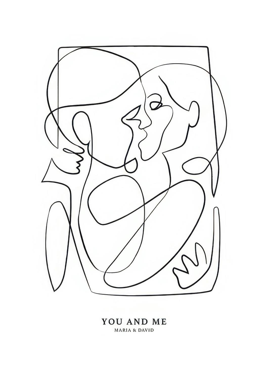 Abstract Figures No2 BW Personal Poster (30x40 cm)- Posters personalizados