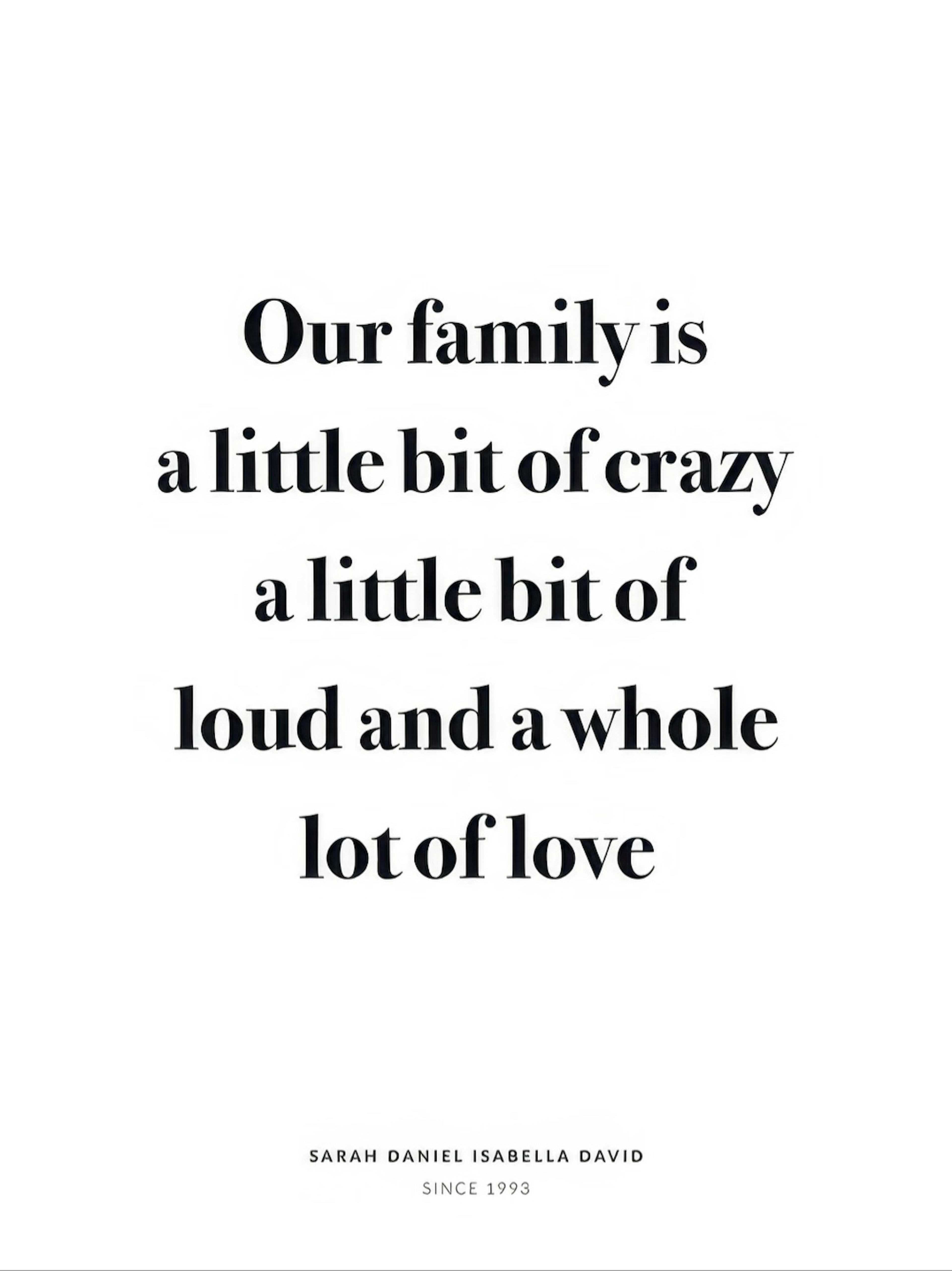 Crazy Family Personal Poster