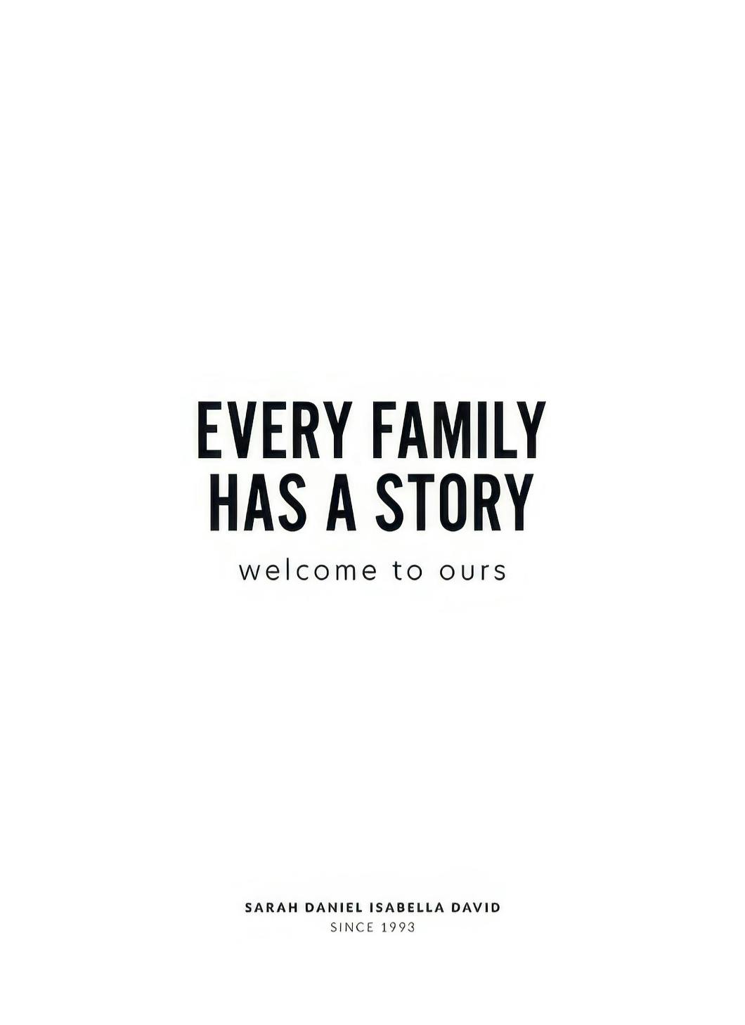 Prints - Family Story No1 Personal (50x70 cm) - Personalised prints