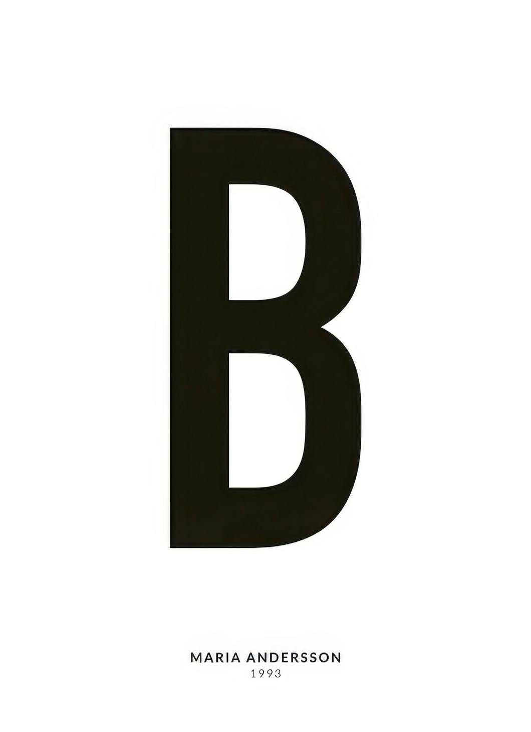 My Letter B Personal Poster (50x70 cm)- Poster personalizzati