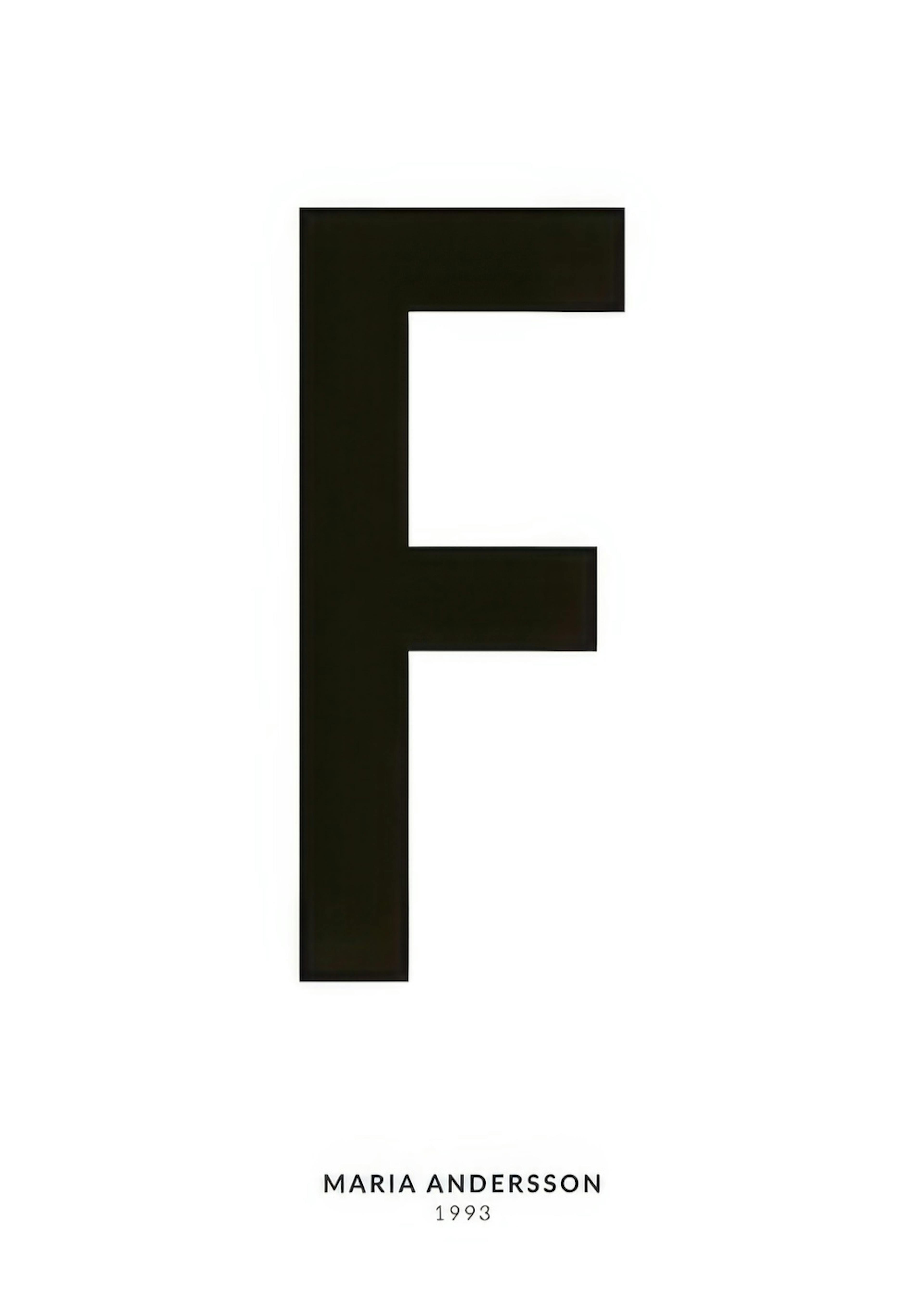 My Letter F Personal Juliste 0