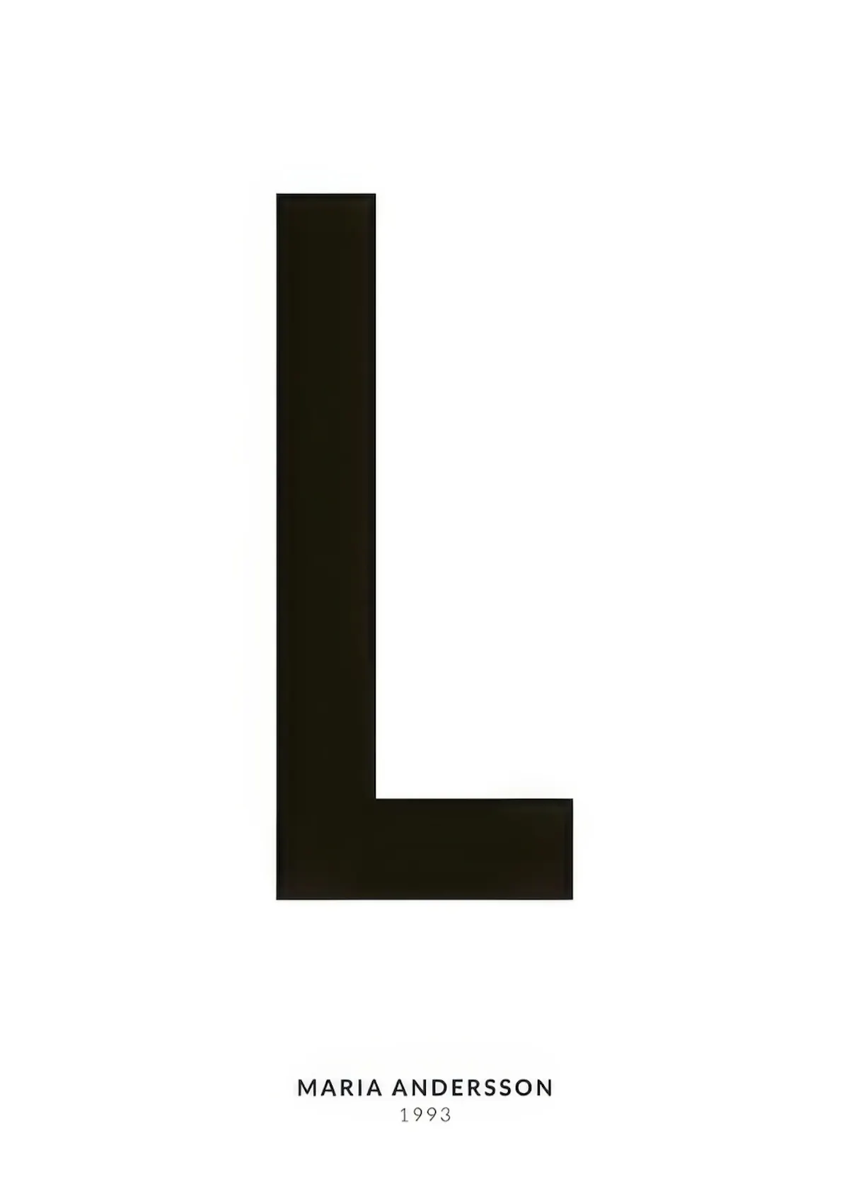 Personalized Letter L Print – Custom Poster | Desenio