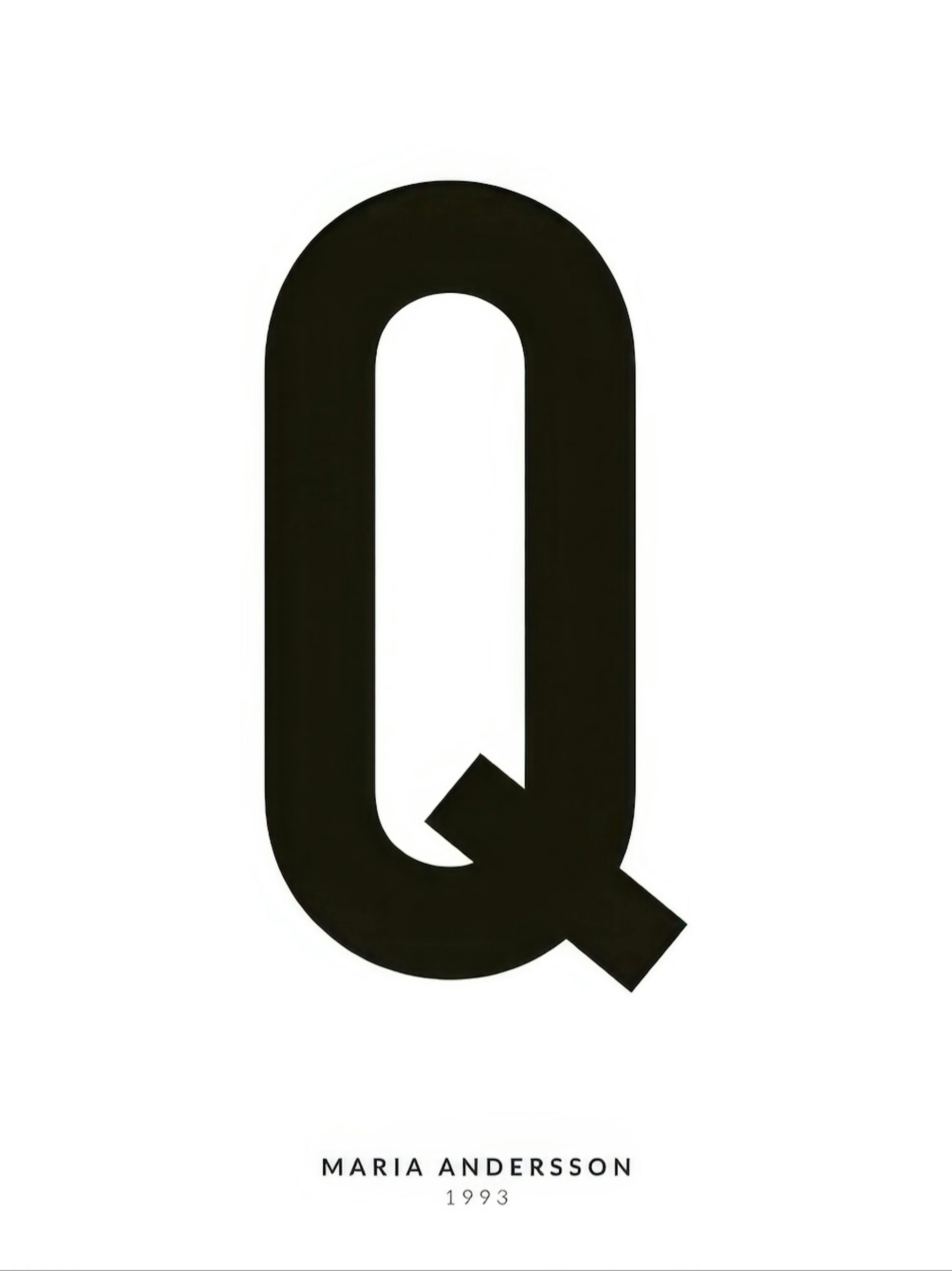My Letter Q Personal Affiche