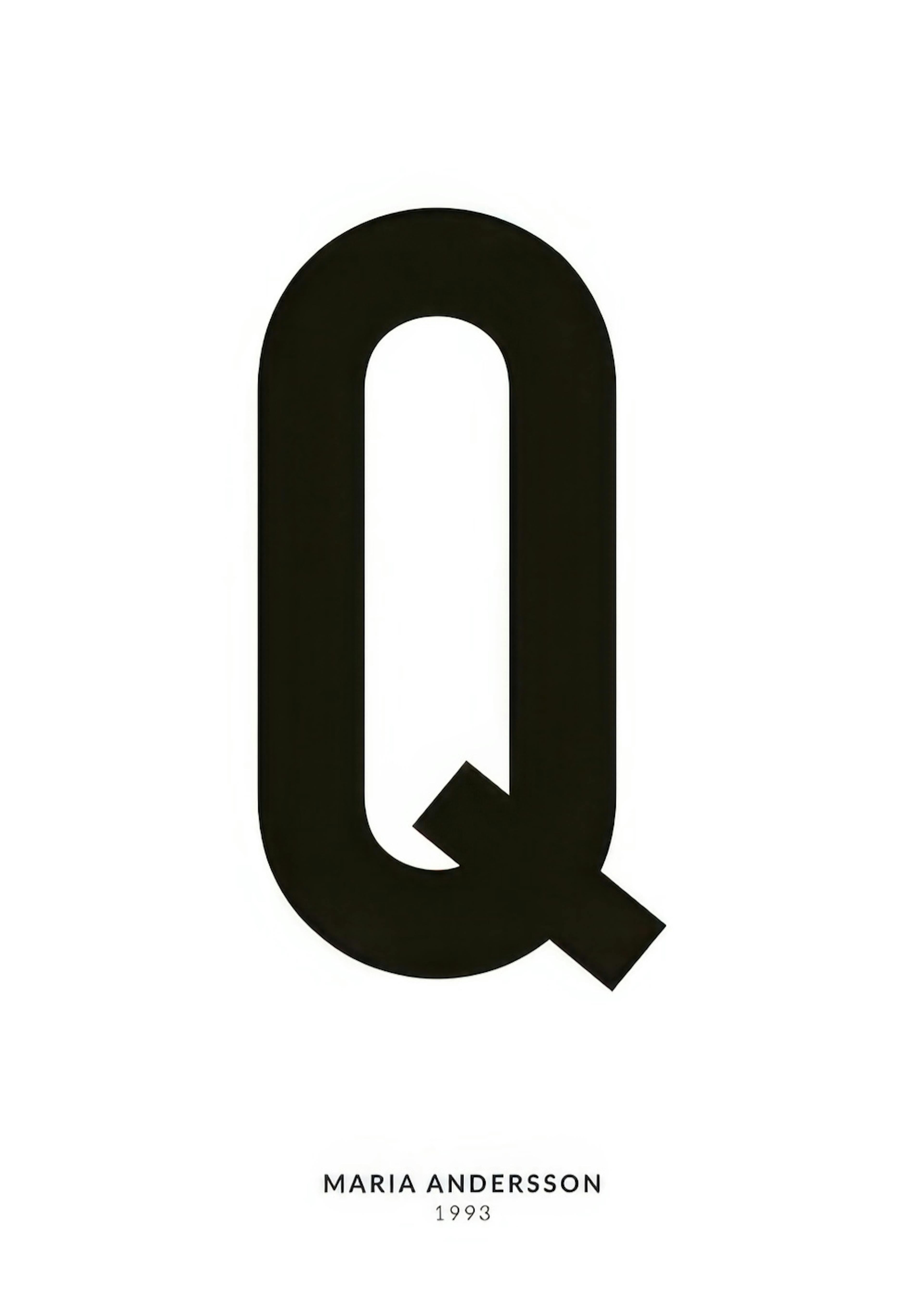 My Letter Q Personal Plakat 0