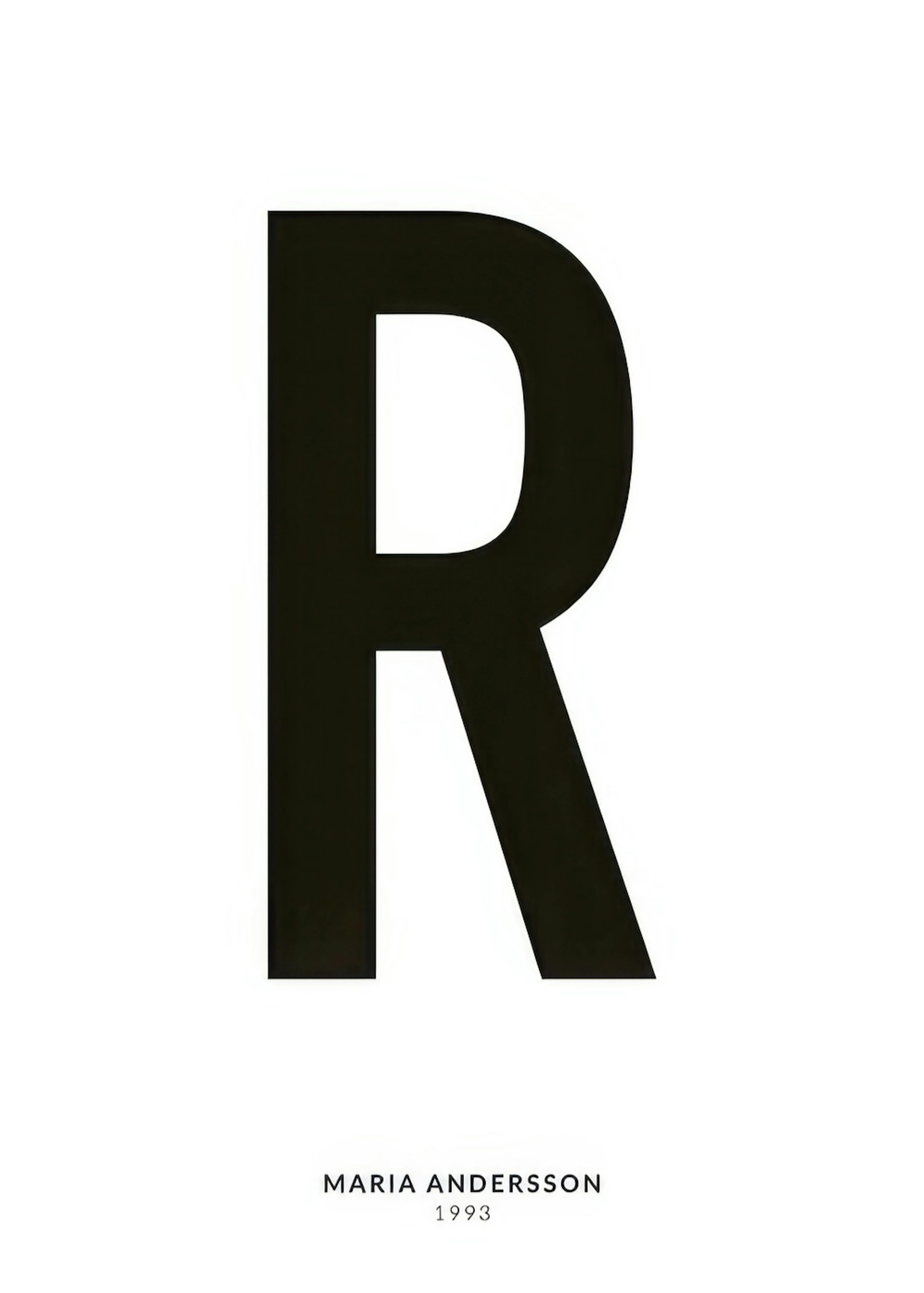 My Letter R Personal Plakat 0