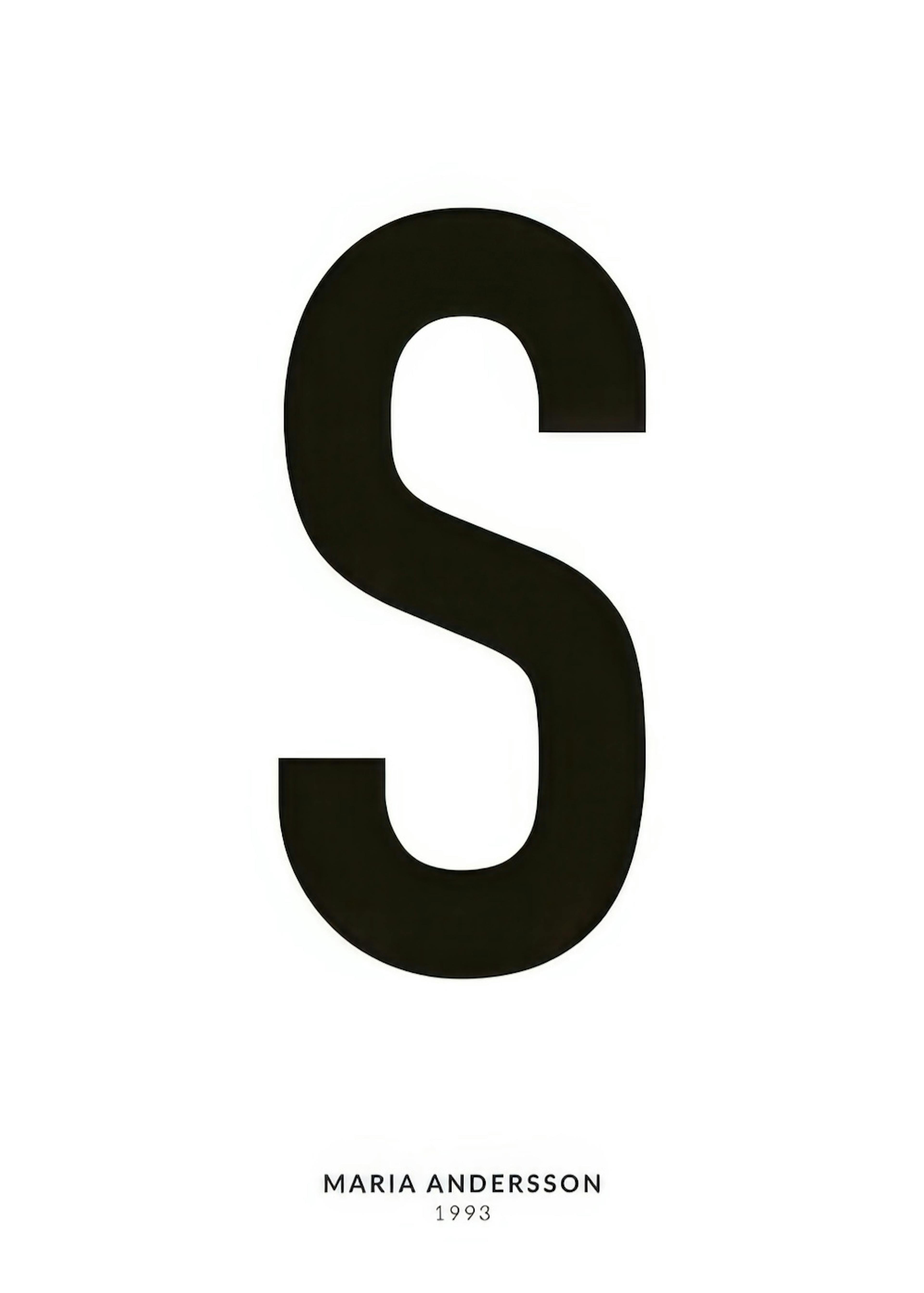 My Letter S Personal Plakat 0