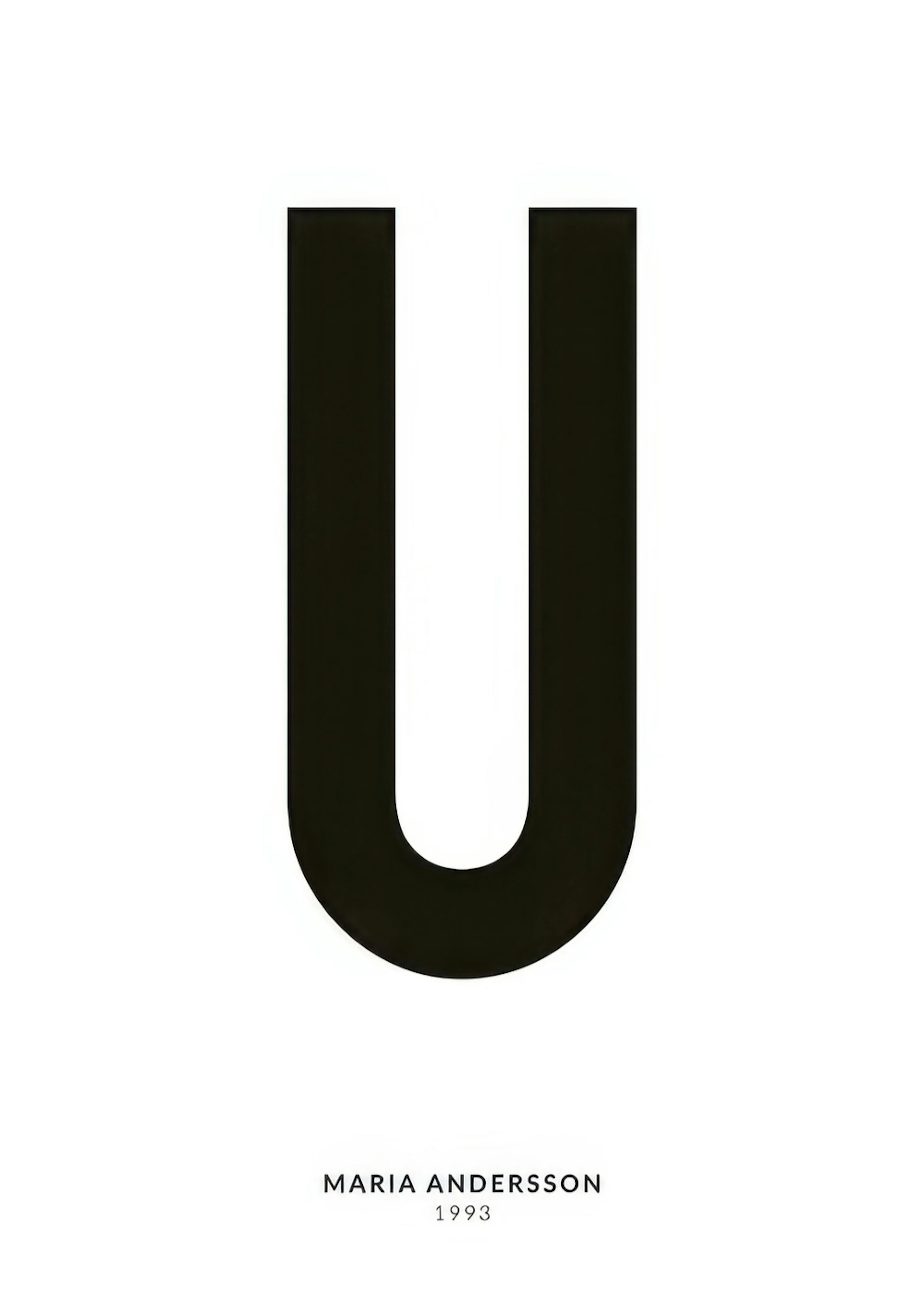 My Letter U Personal Plakat 0