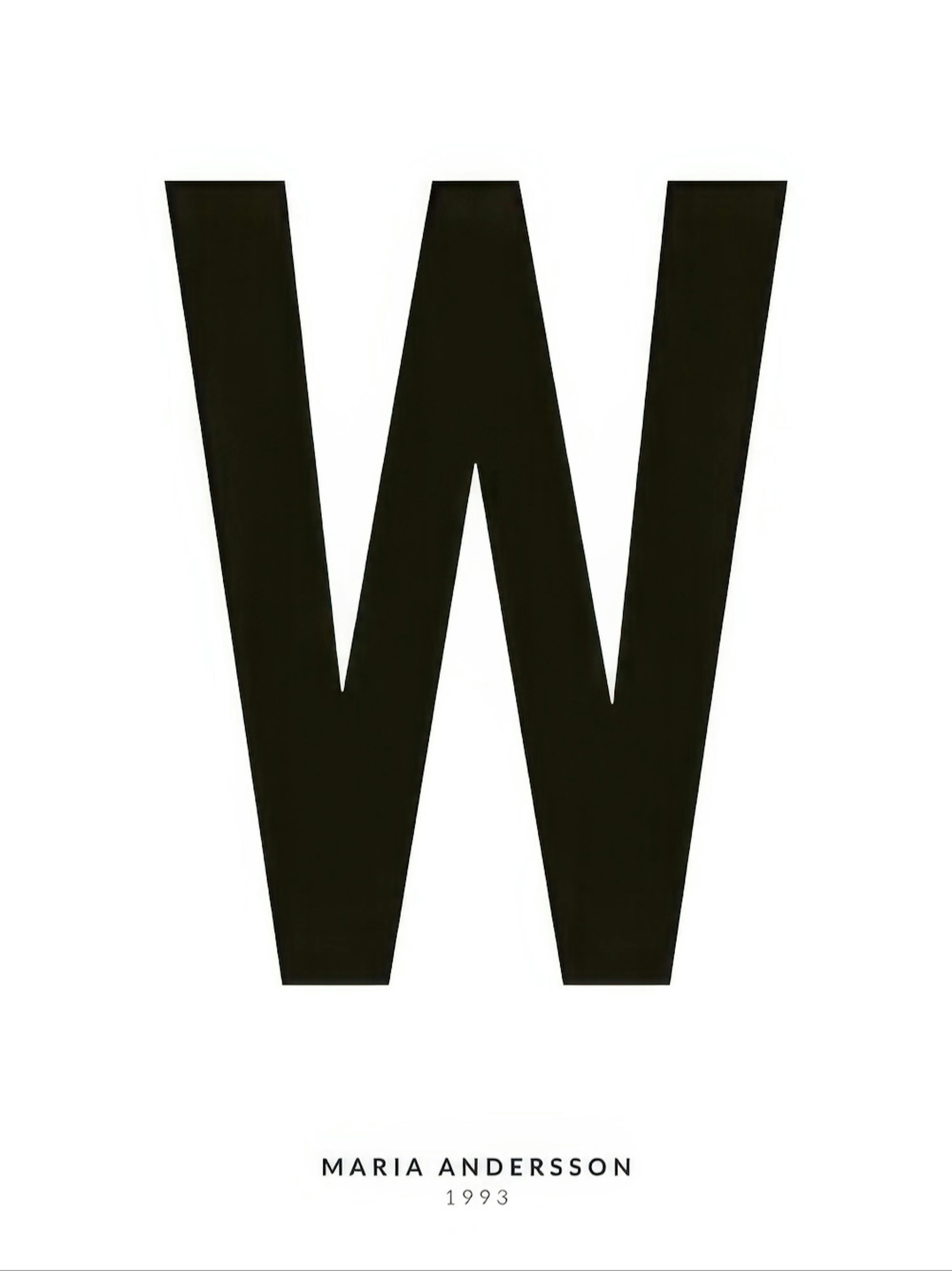 My Letter W Personal Affiche