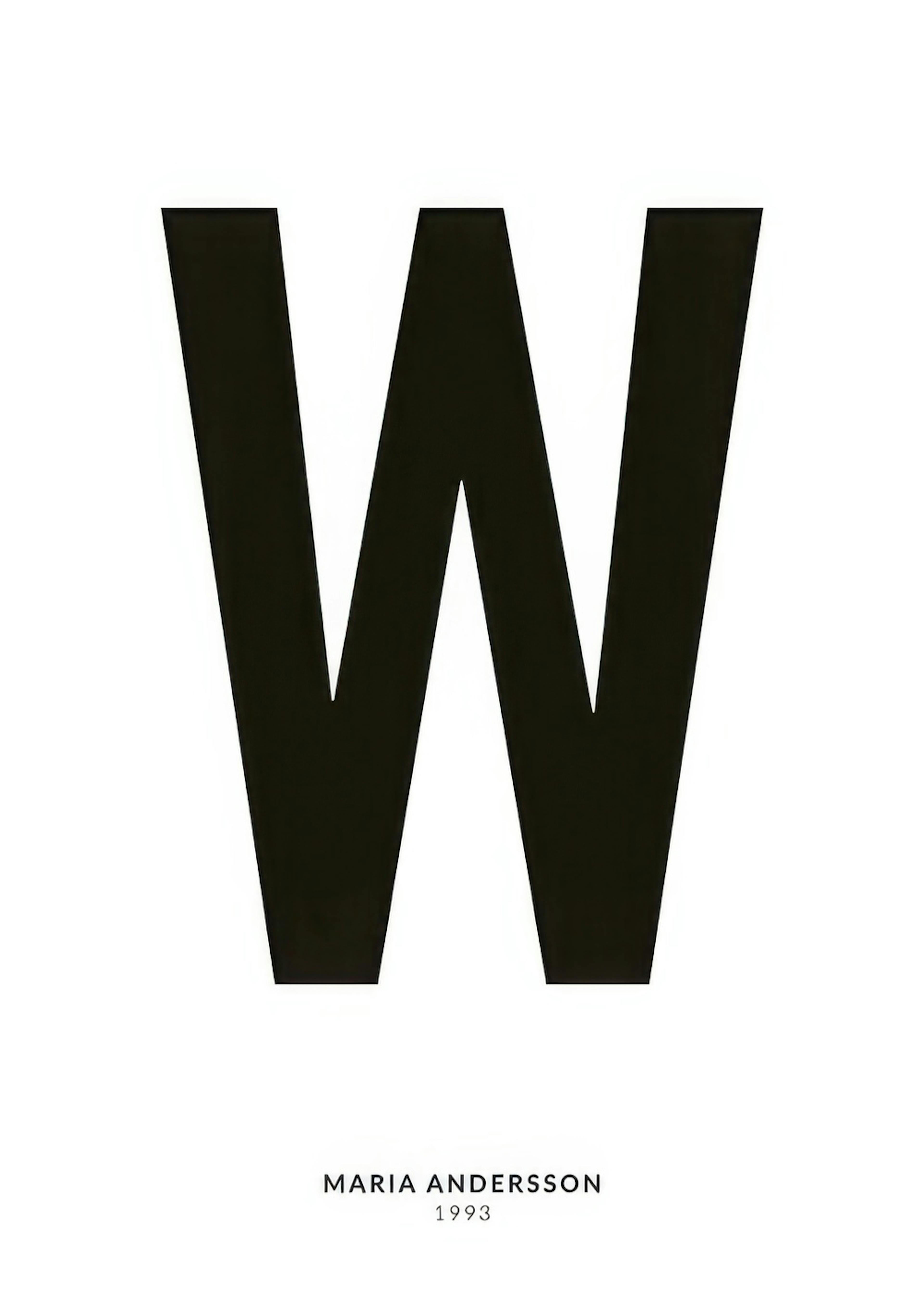 My Letter W Personal Plakat 0