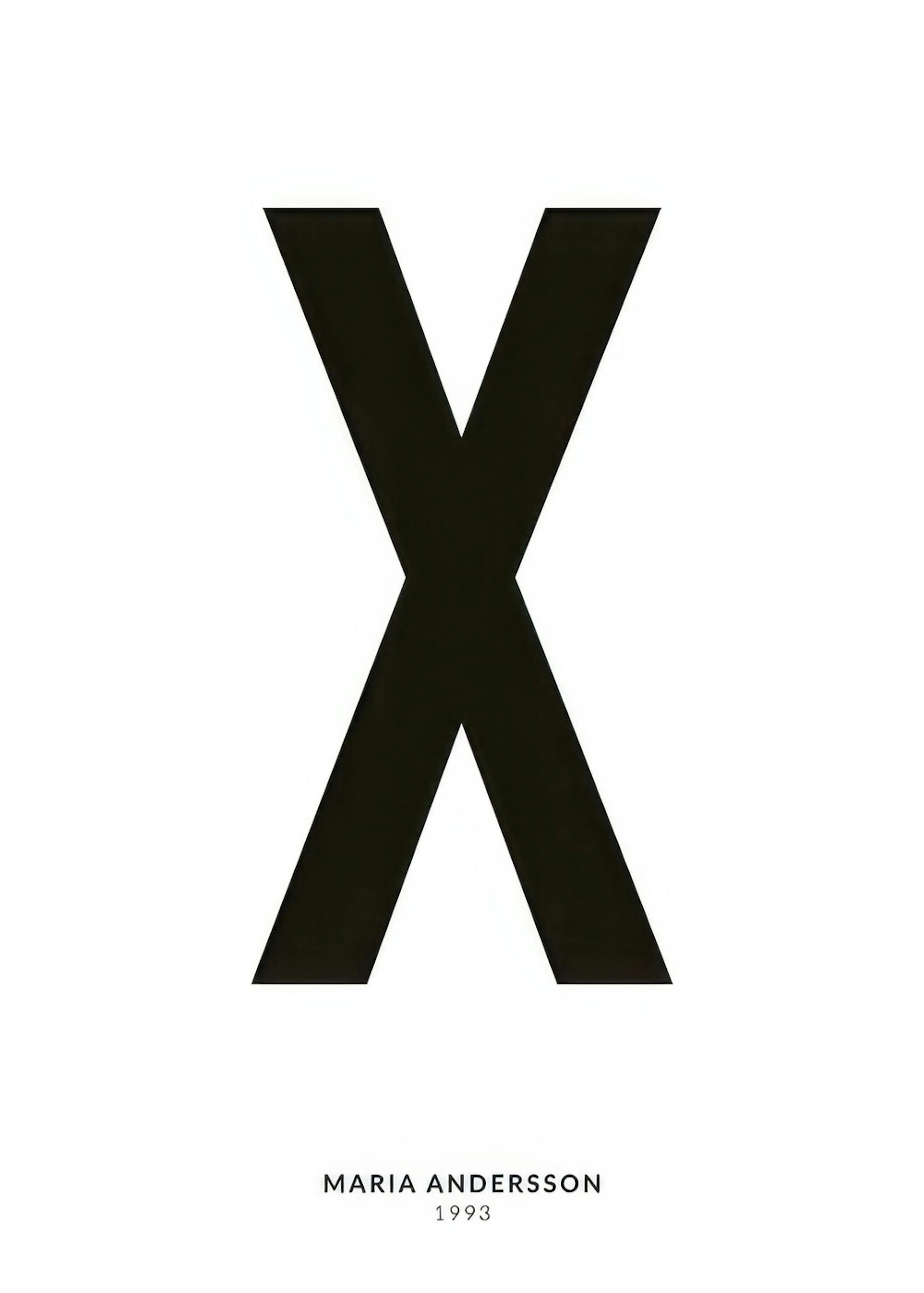 My Letter X Personal Plakat 0