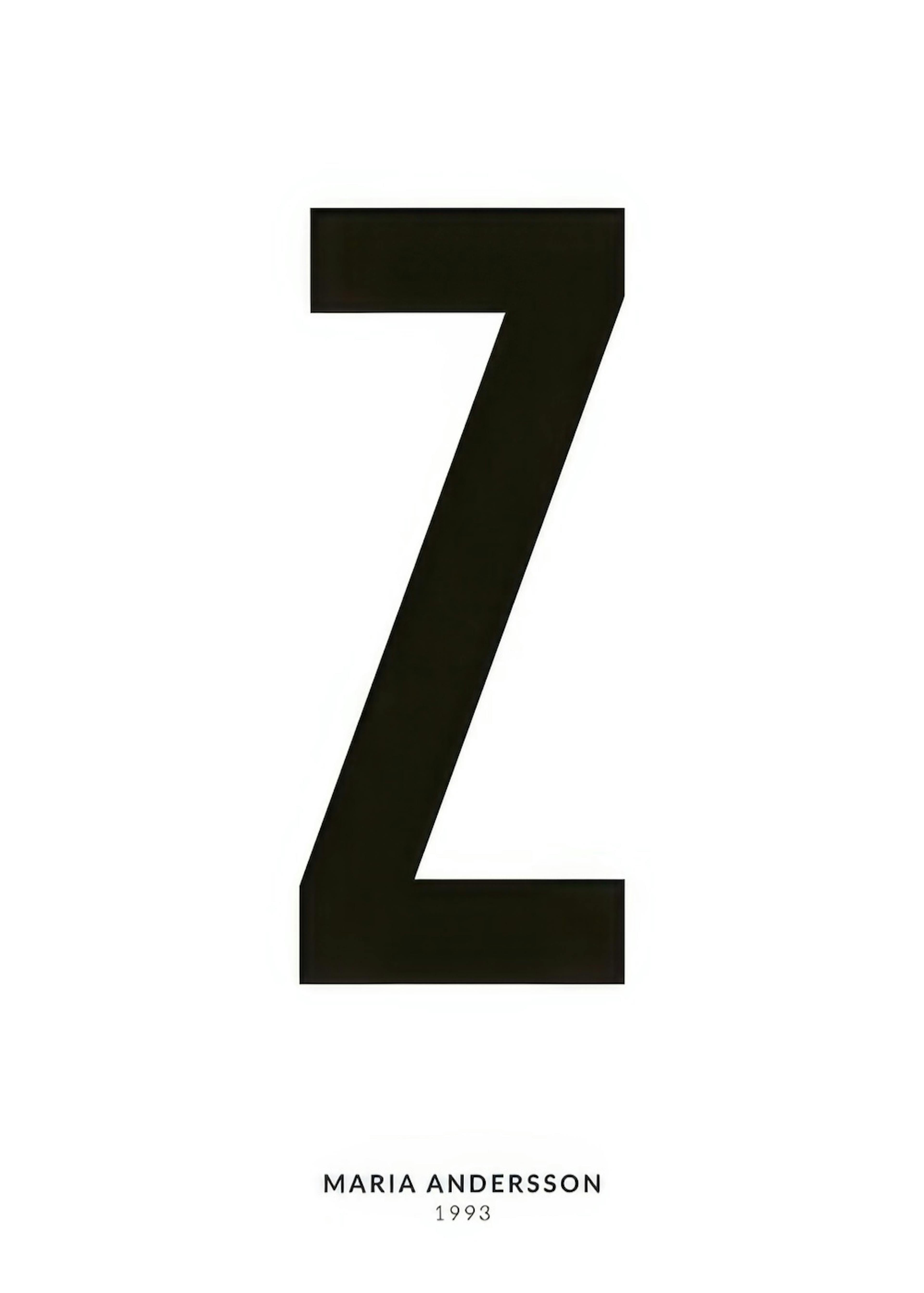 My Letter Z Personal Plakat 0