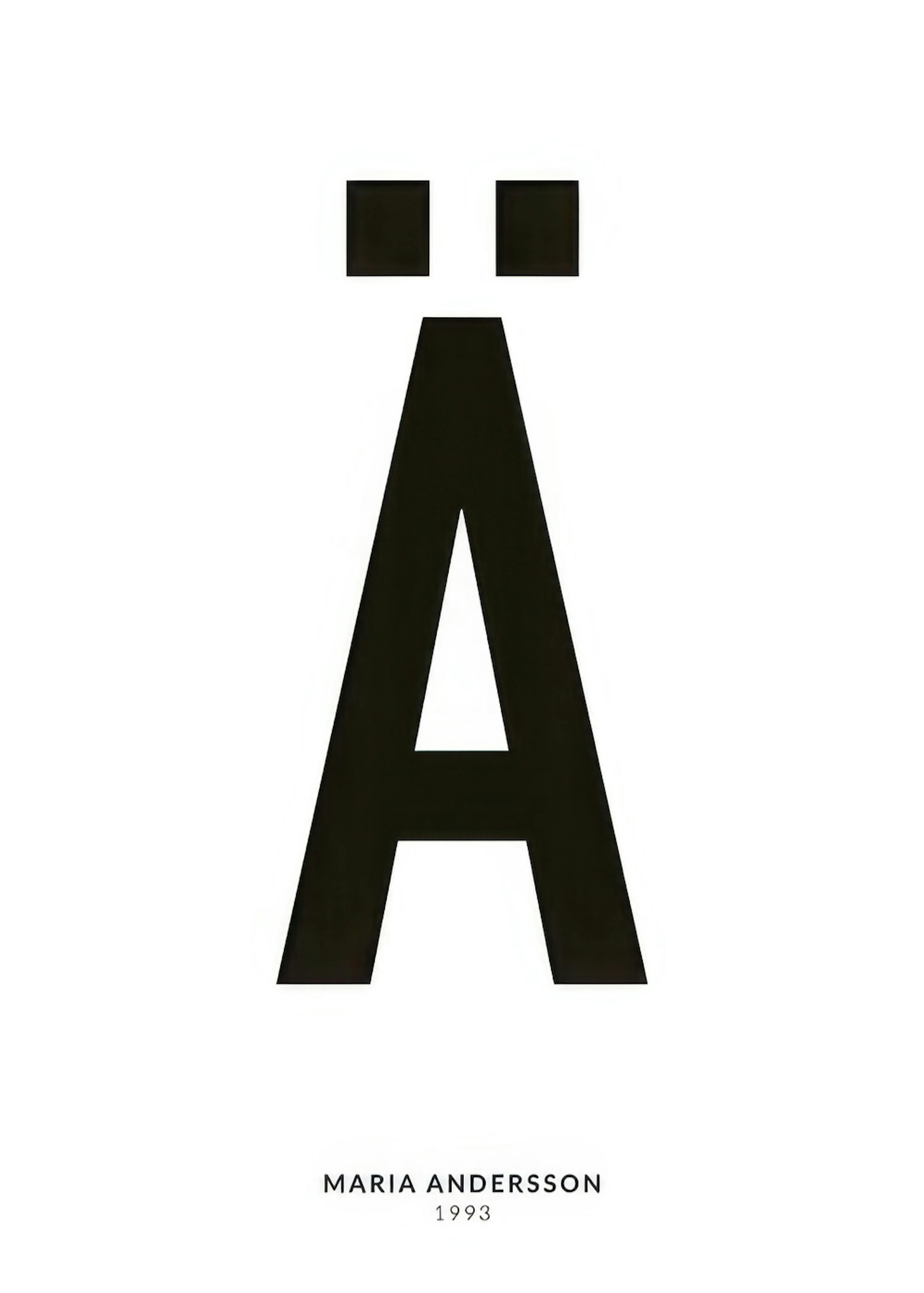 My Letter Ä Personal Plakat 0