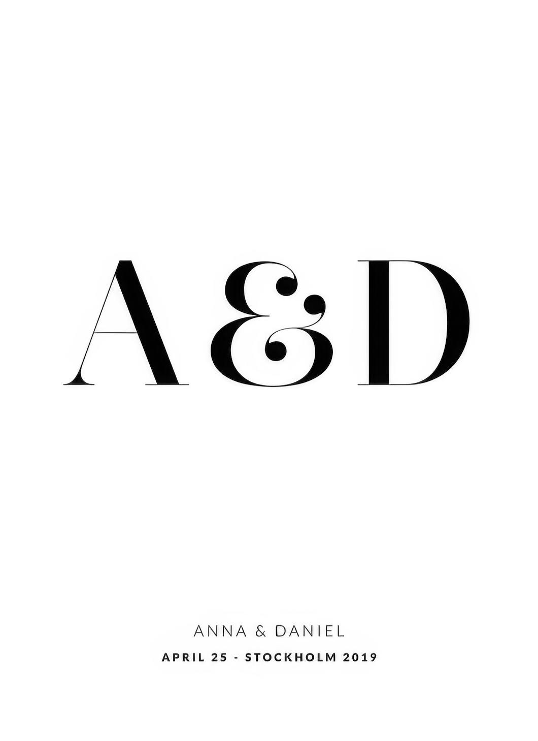Prints - Our Letters Personal (50x70 cm) - Personalised prints