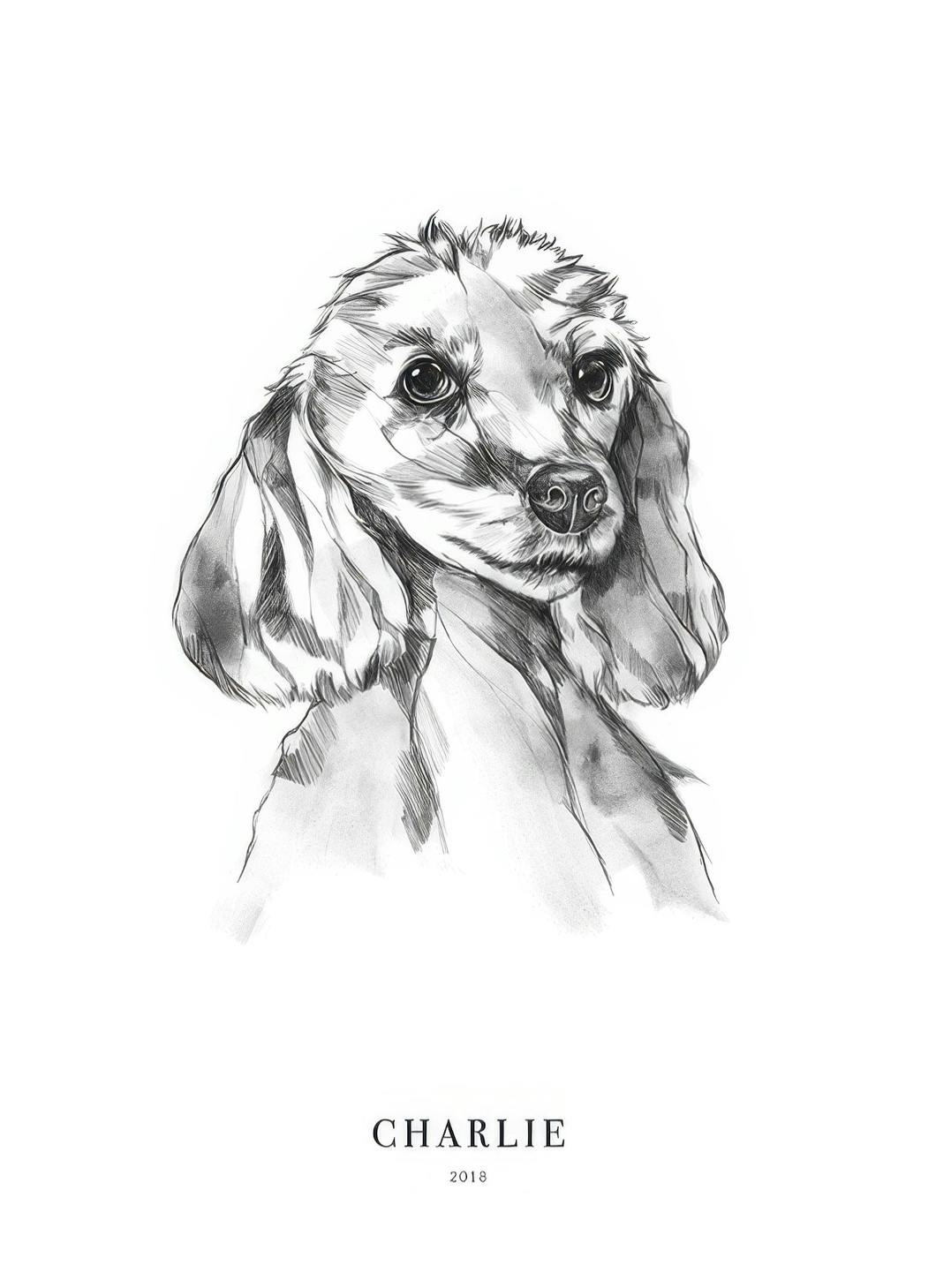 Poodle Dog Personal (30x40 cm)