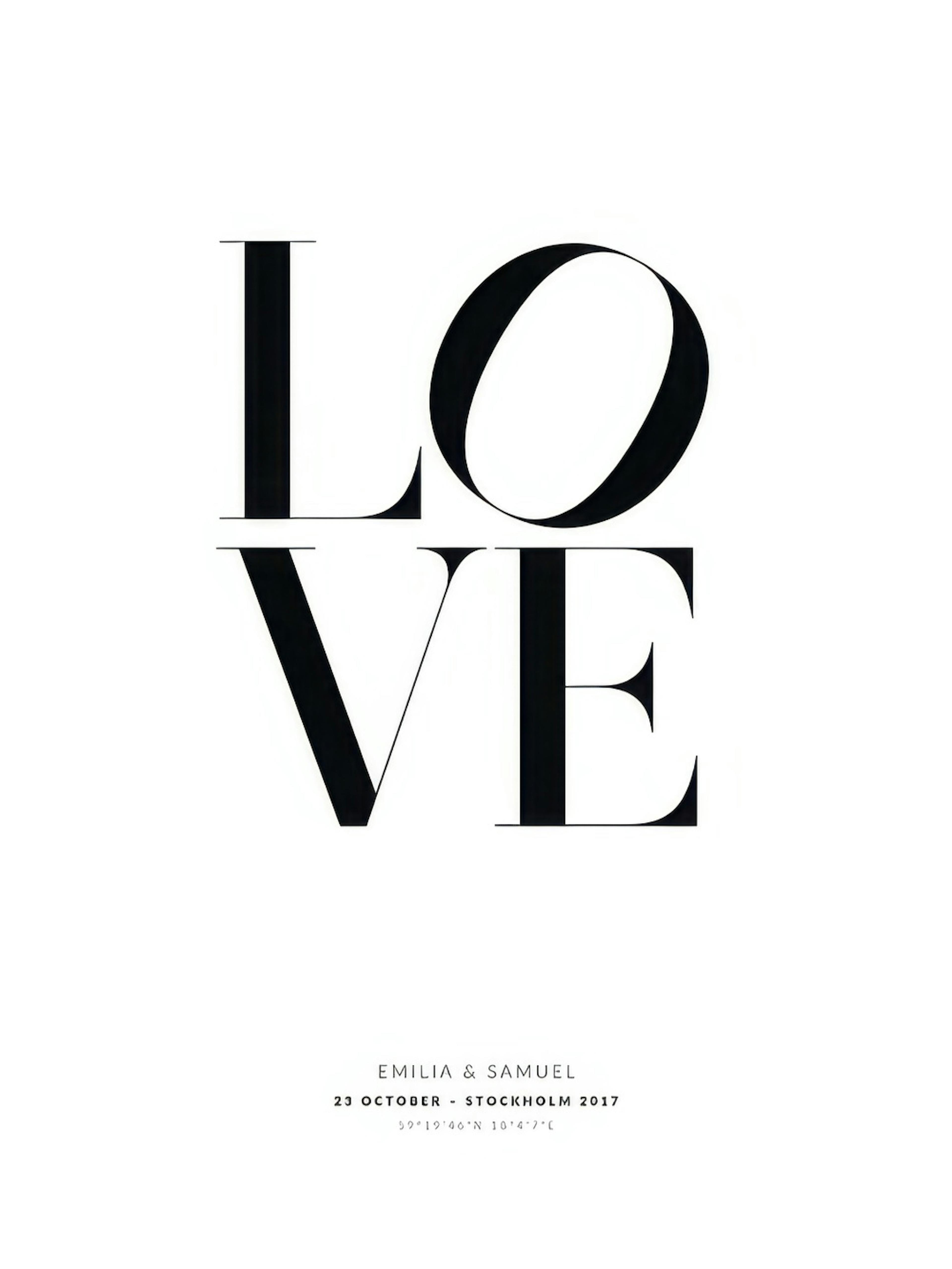 Love Personal Plakat Plakat