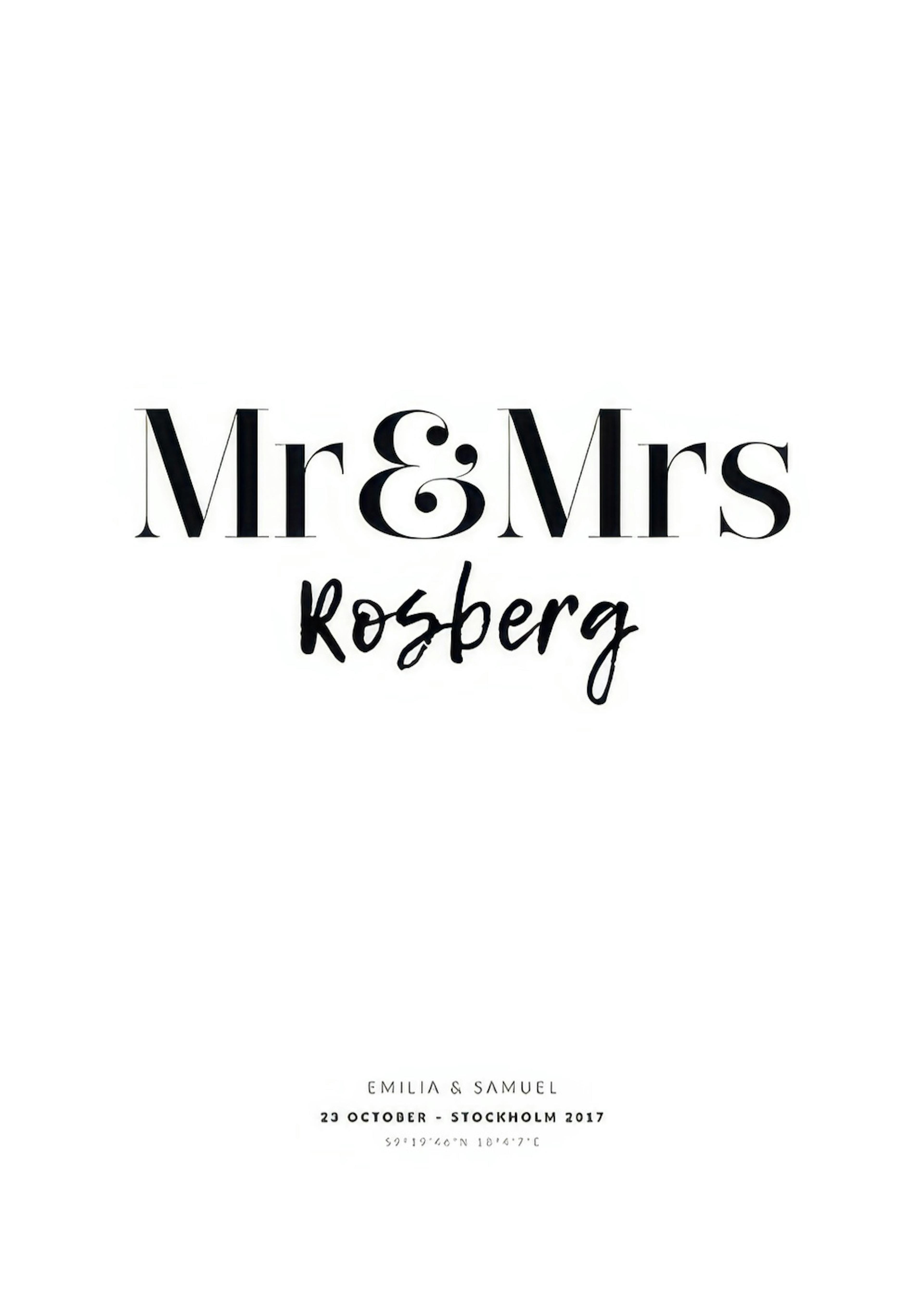 Mr And Mrs Personal Plagát 0