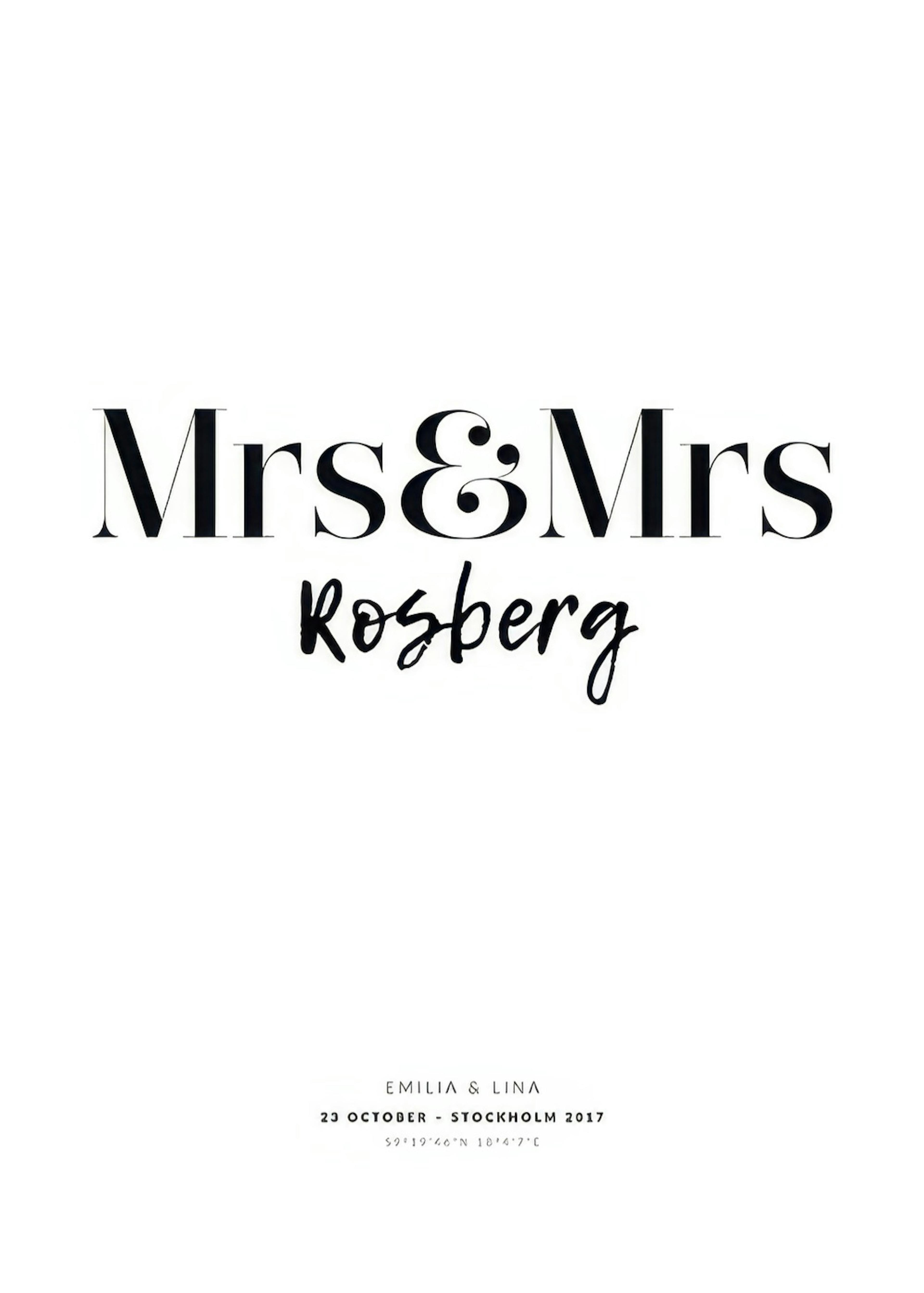 Mrs And Mrs Personal Poster 0