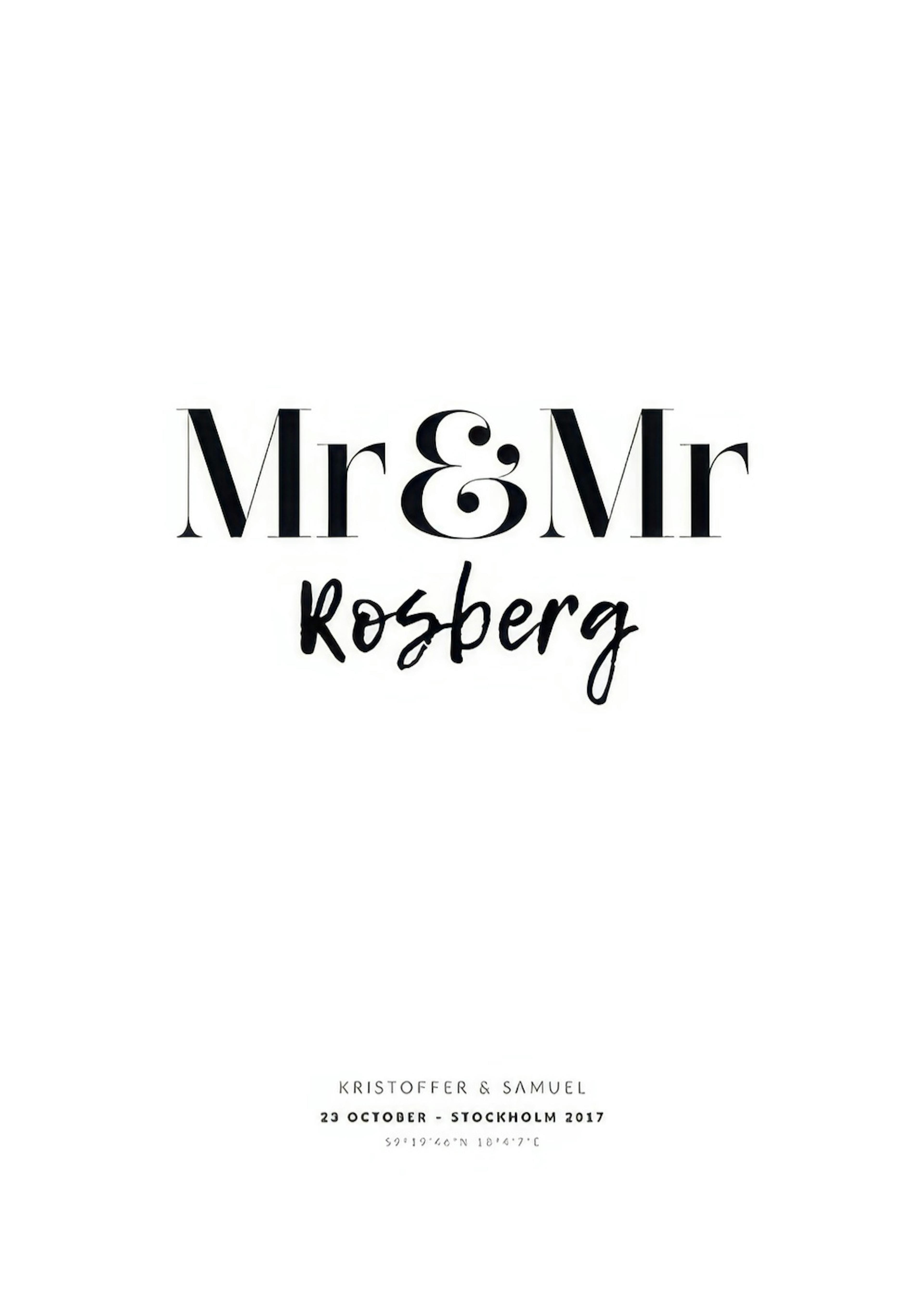 Mr And Mr Personal Juliste 0