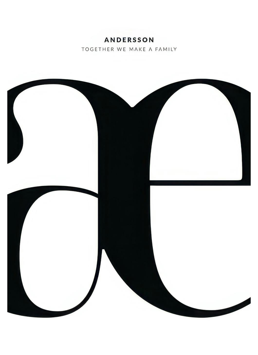 Letter AE Personal Affiche (30x40 cm)  Posters personnalisés