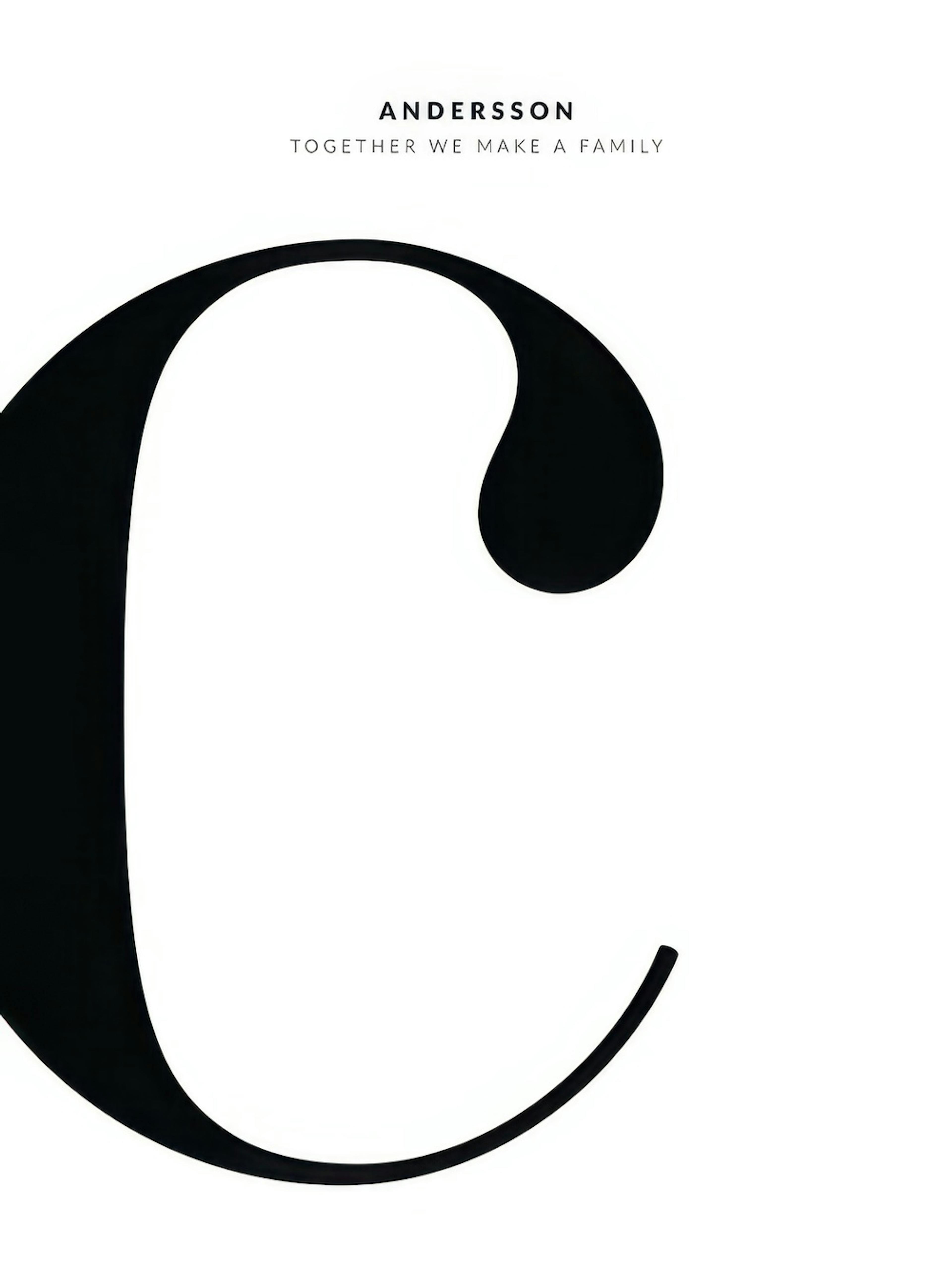 Letter C Personal Affiche
