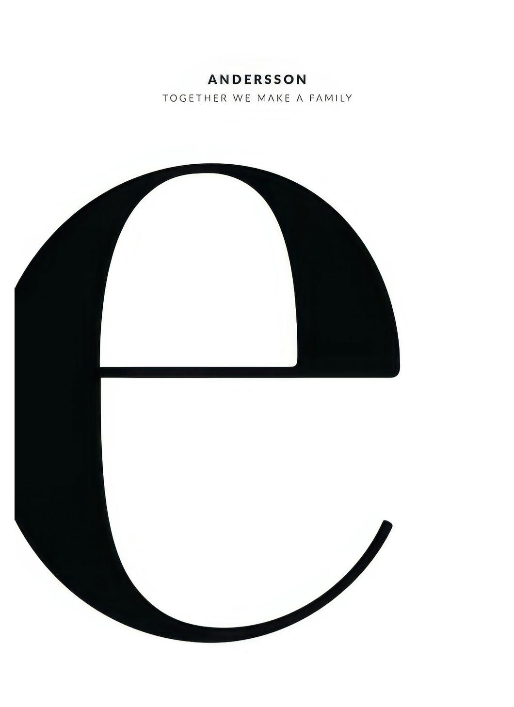 Prints - Letter E Personal (50x70 cm) - Personalised prints
