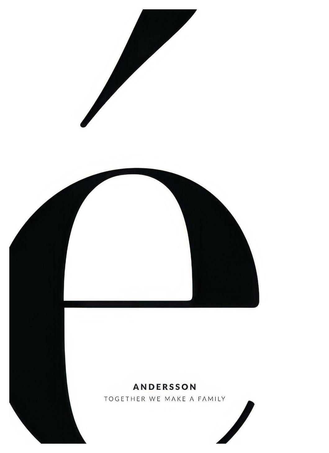 Letter Ã Personal Poster (30x40 cm) - Gepersonaliseerde posters