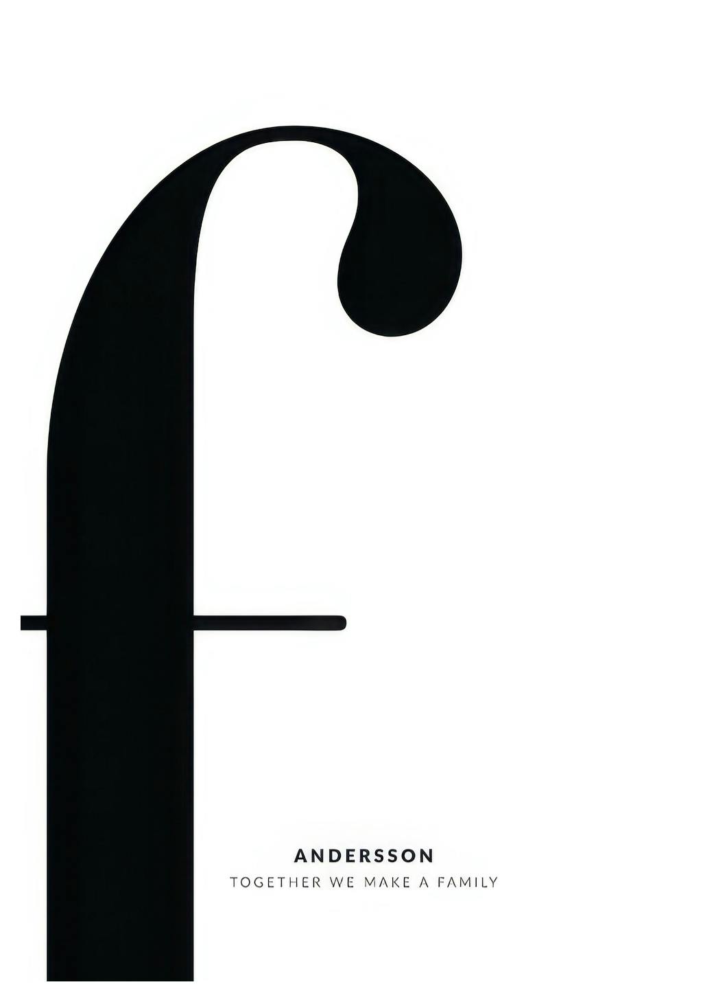 Letter F Personal Affiche (30x40 cm)  Posters personnalisés