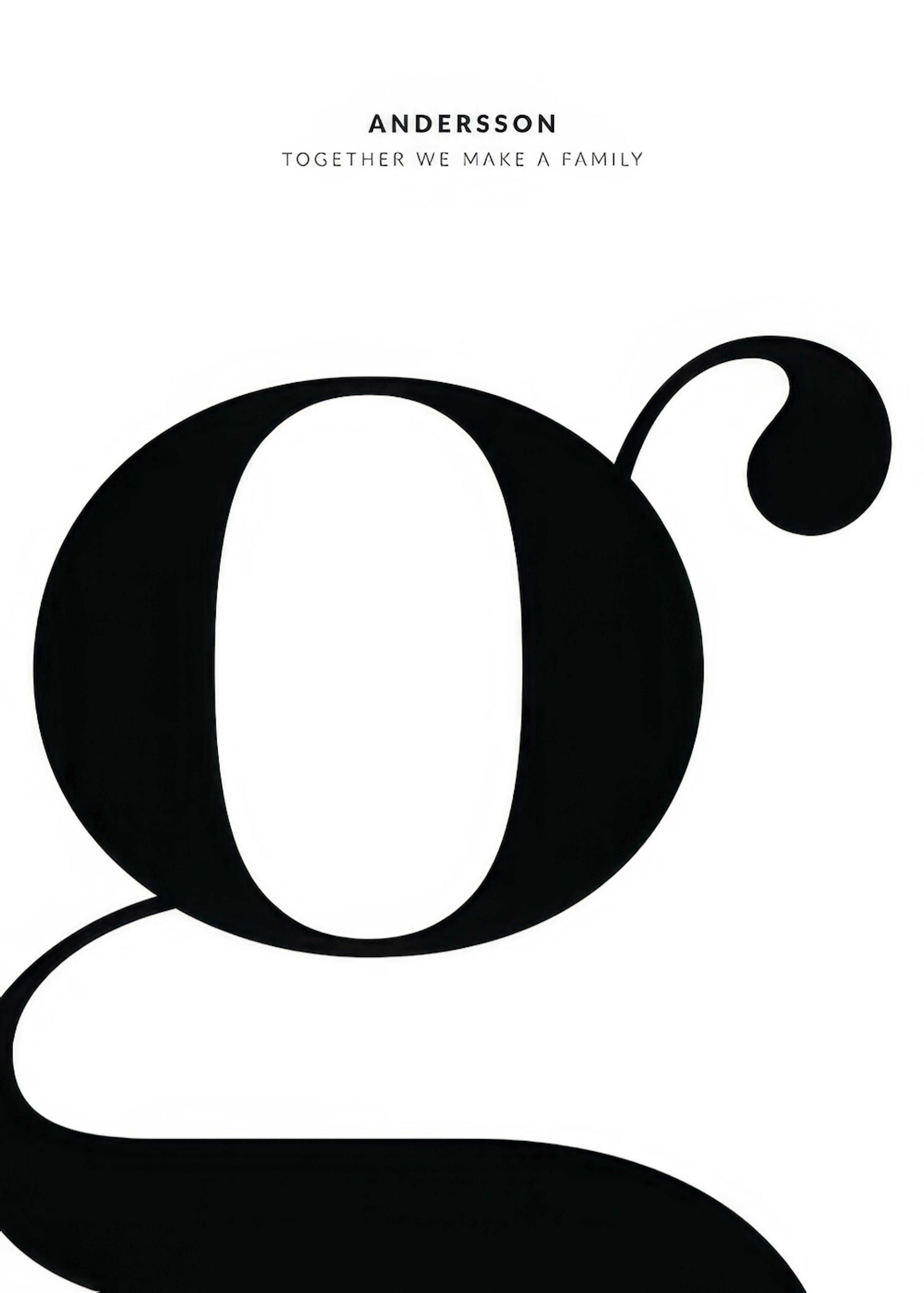 Letter G Personal Plakat 0