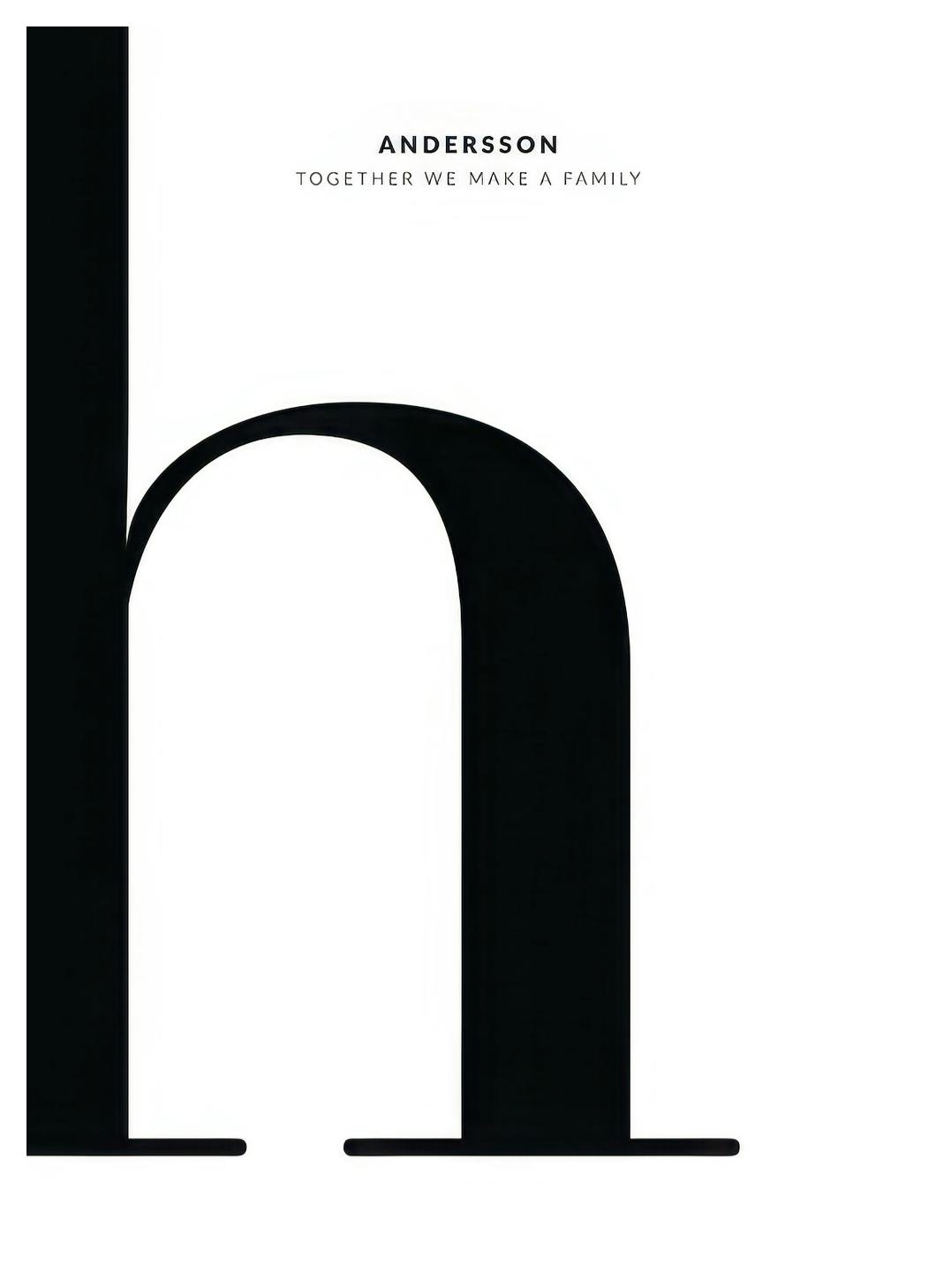 Letter H Personal Poster (50x70 cm)- Posters personalizados