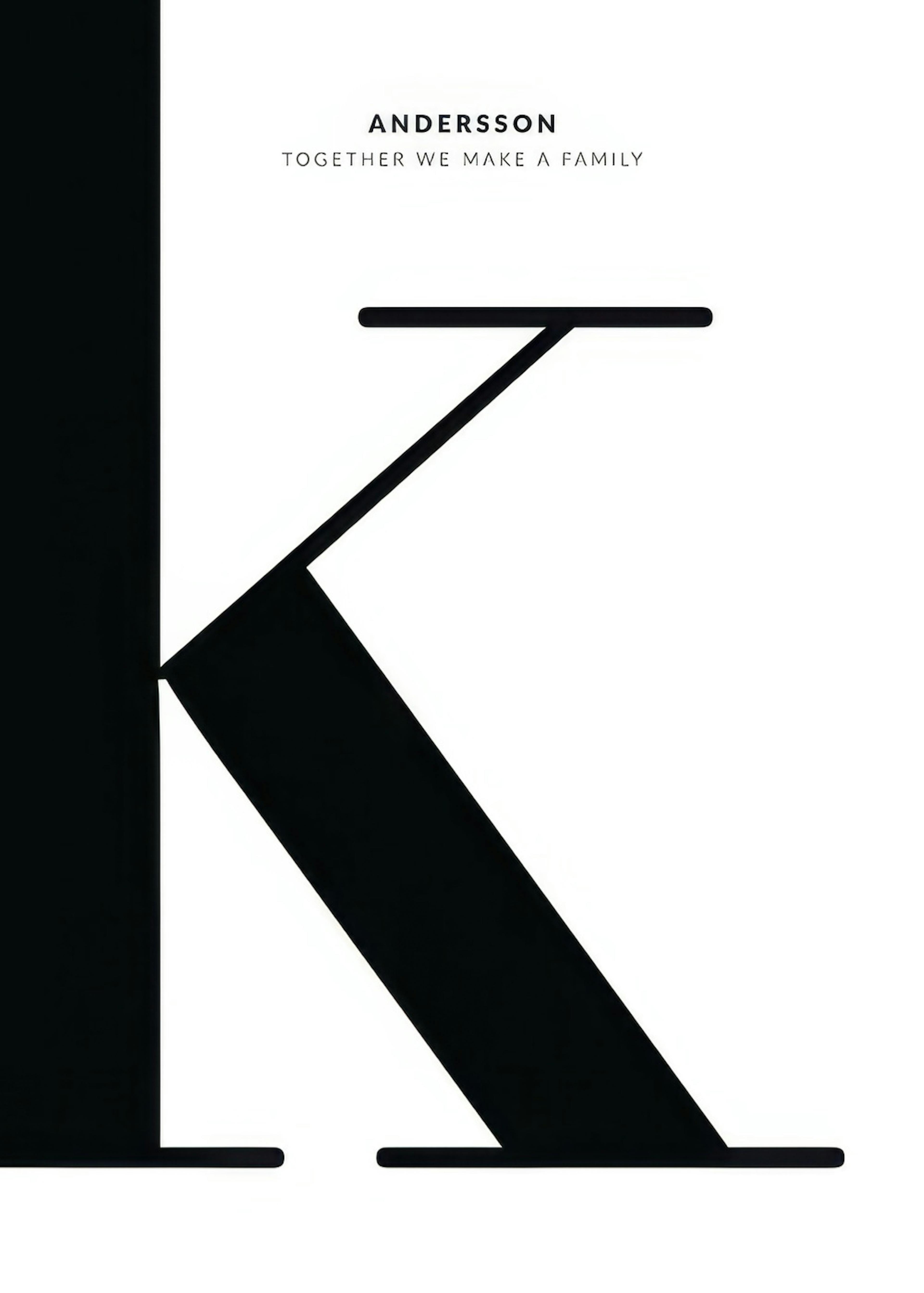 Letter K Personal Affiche 0