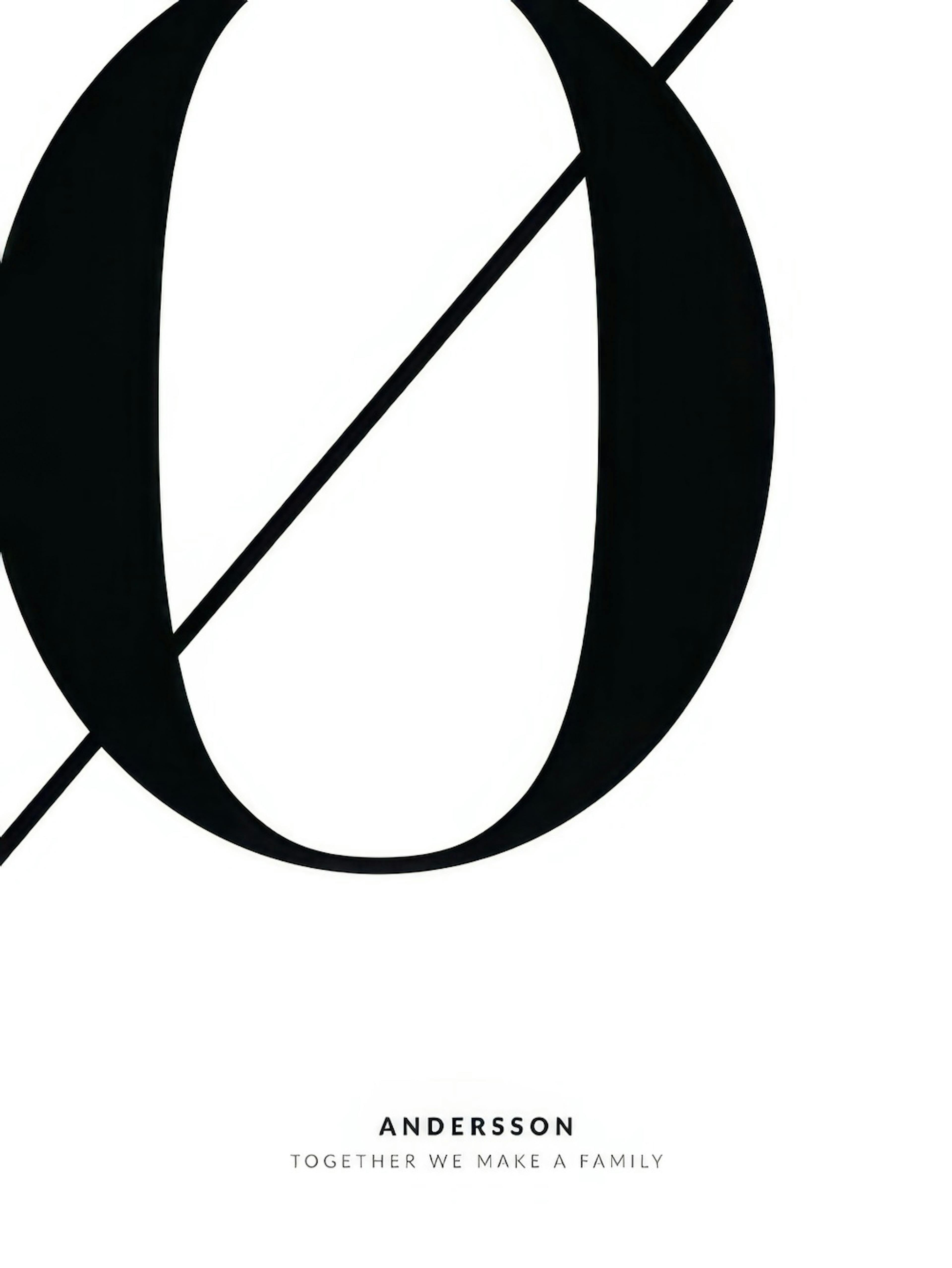 Letter Ø Personal Poster