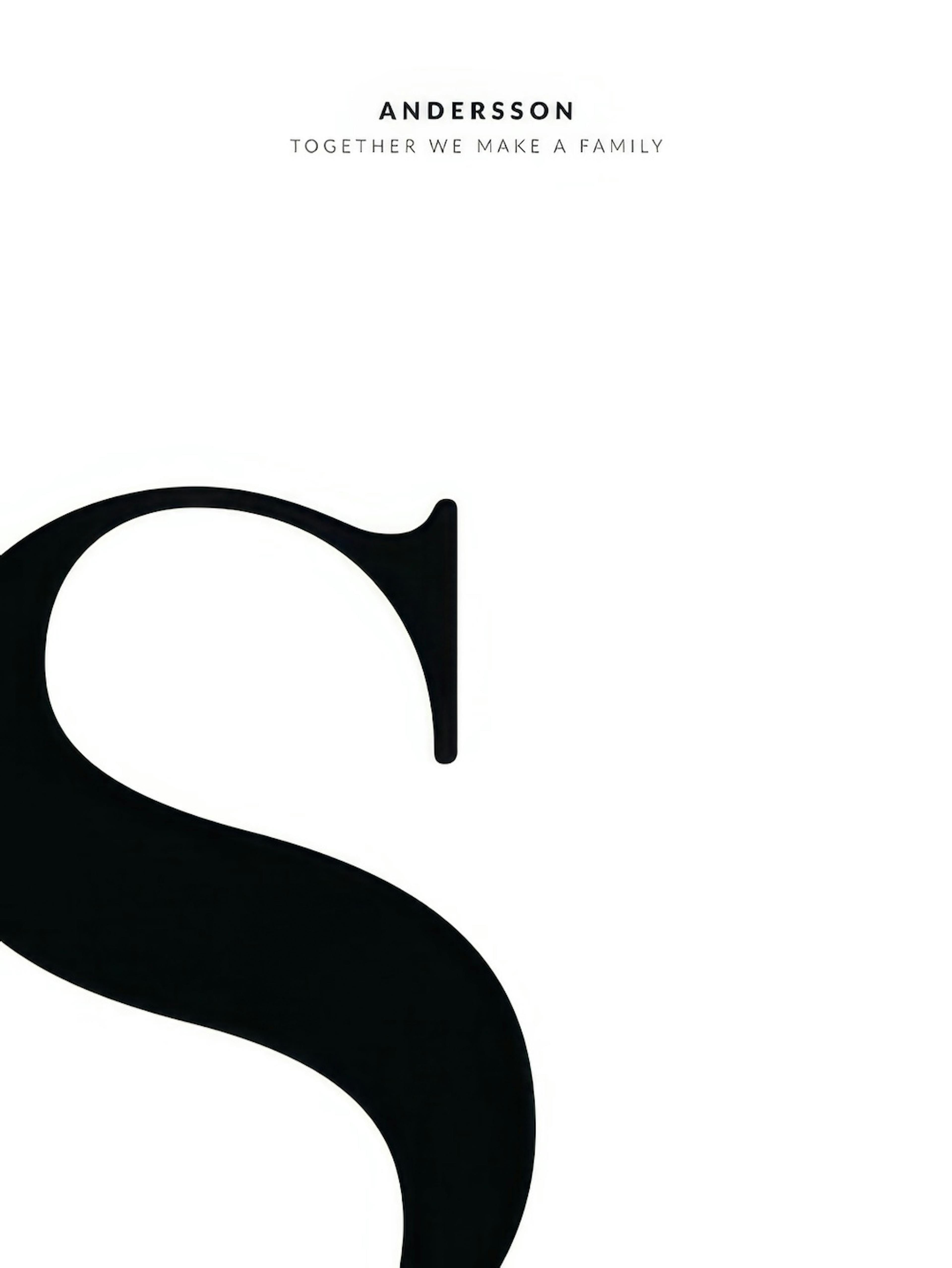 Letter S Personal Plagát