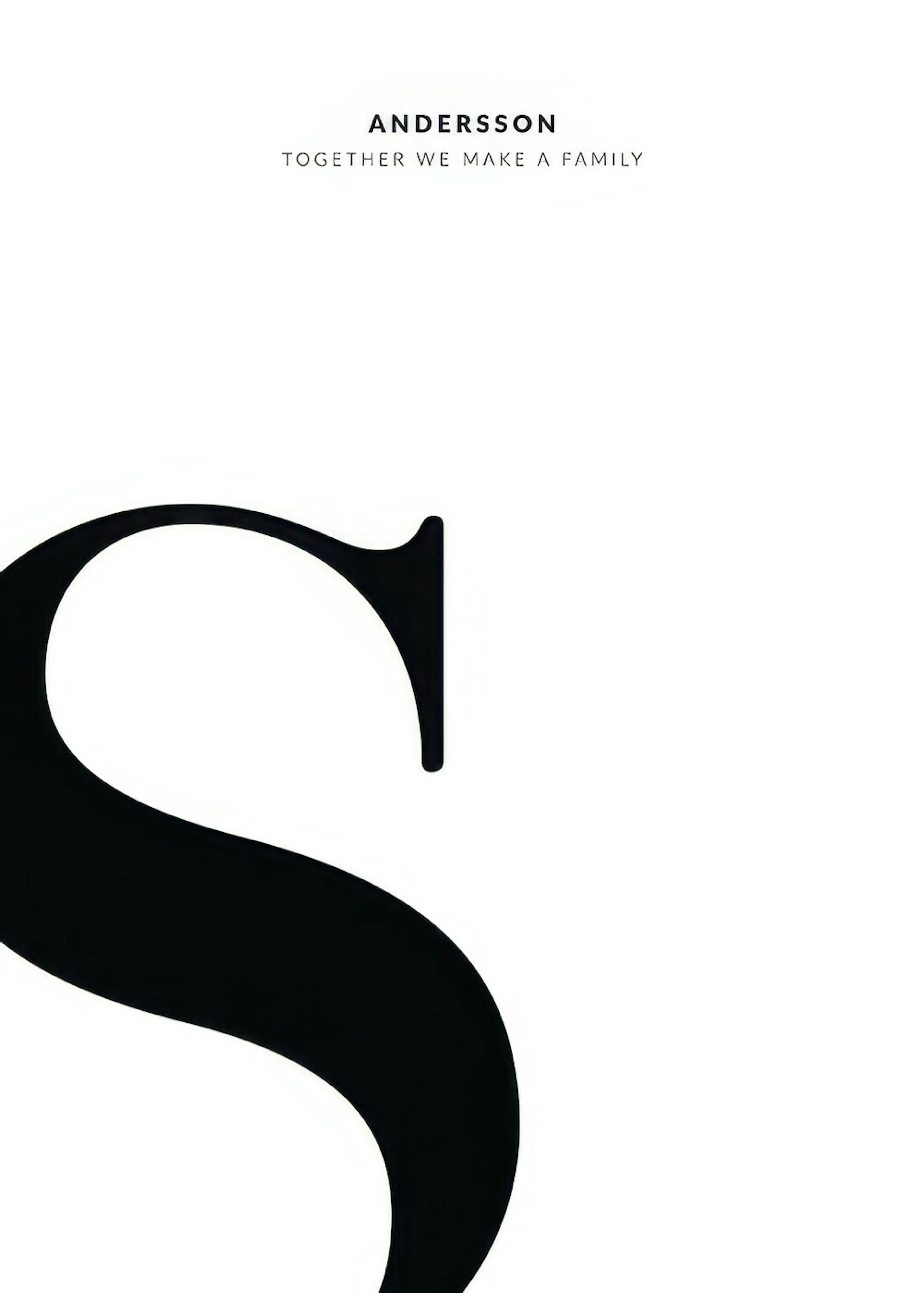 Letter S Personal Plagát 0