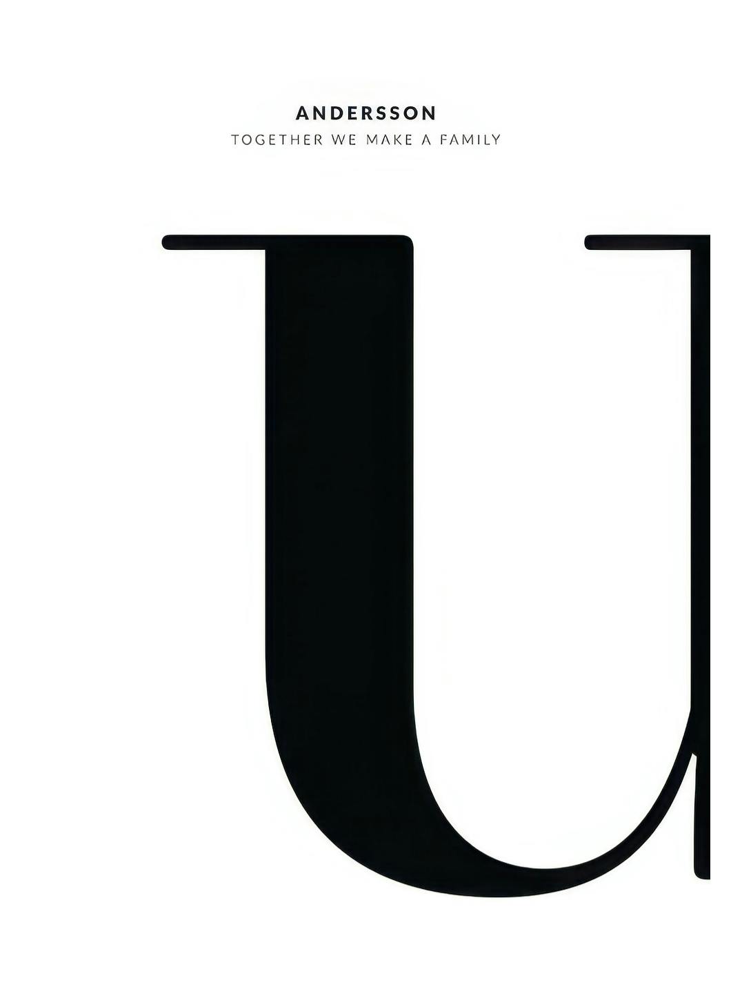 Letter U Personal Poster (30x40 cm) - Gepersonaliseerde posters