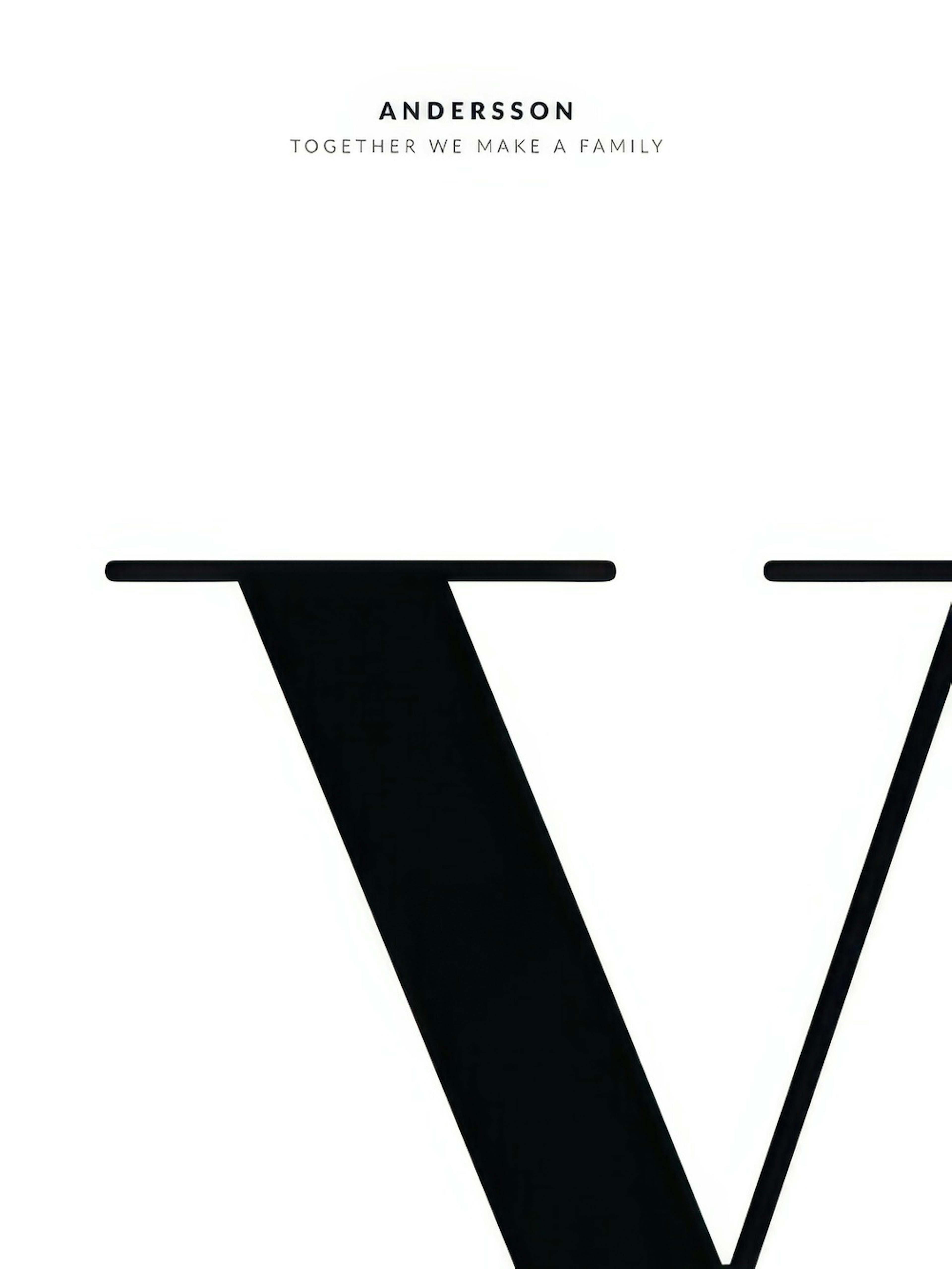 Letter V Personal Affiche